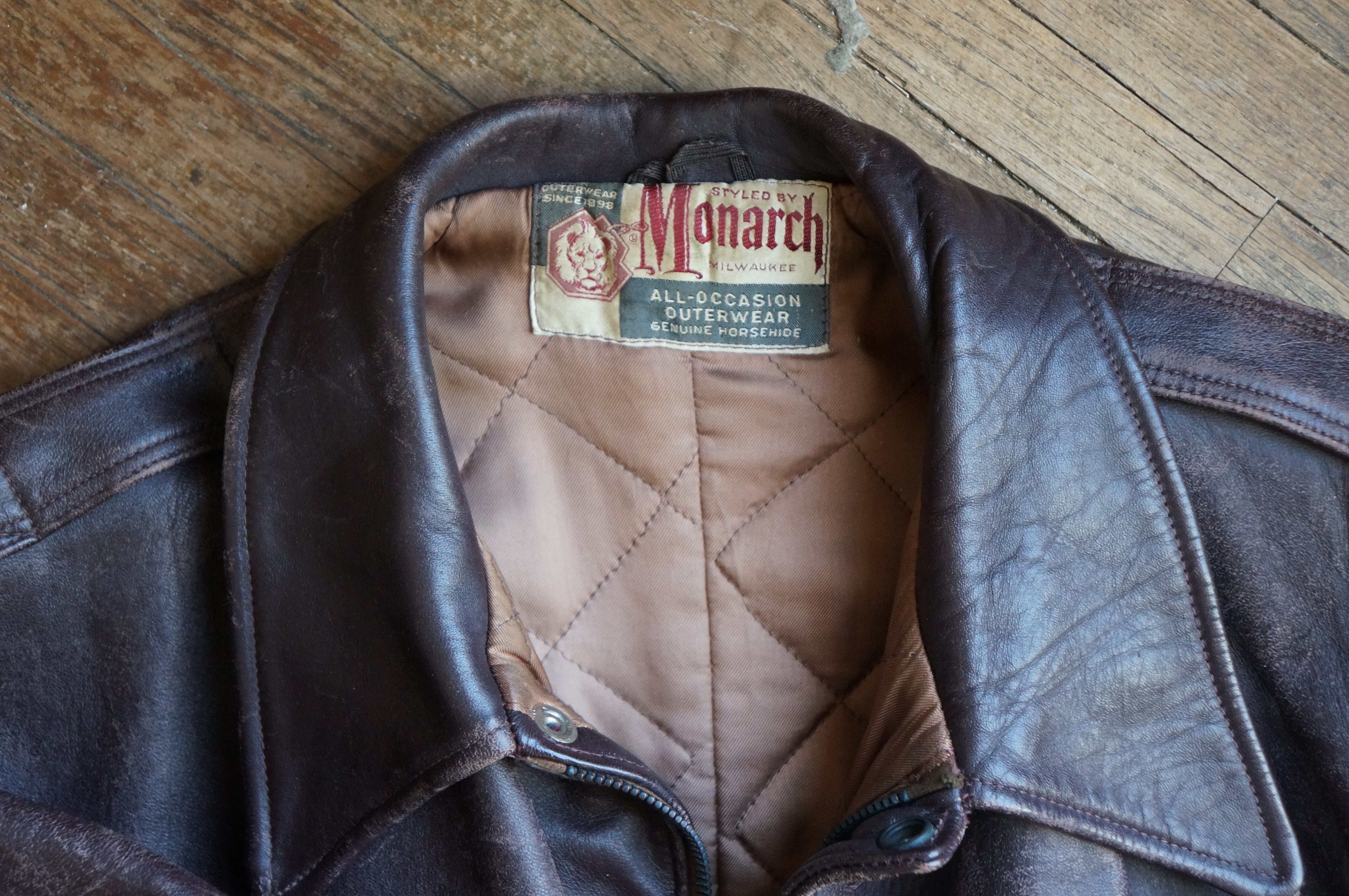 Original WW2 Monarch of Milwaukee A2 H/H flying jacket | The