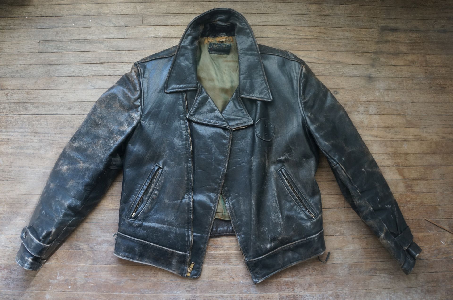 What will black leather look like when distressed and worn in? | The ...