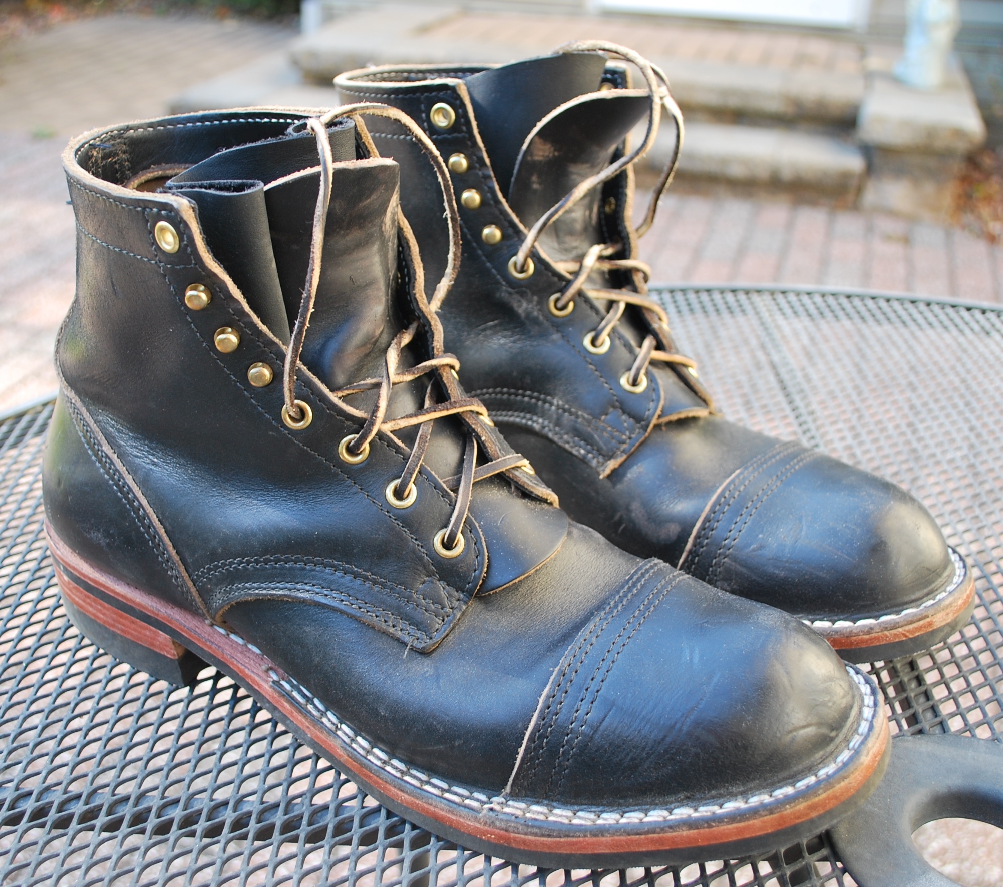 Nicks Americana 12D Black CXL Boots | The Fedora Lounge