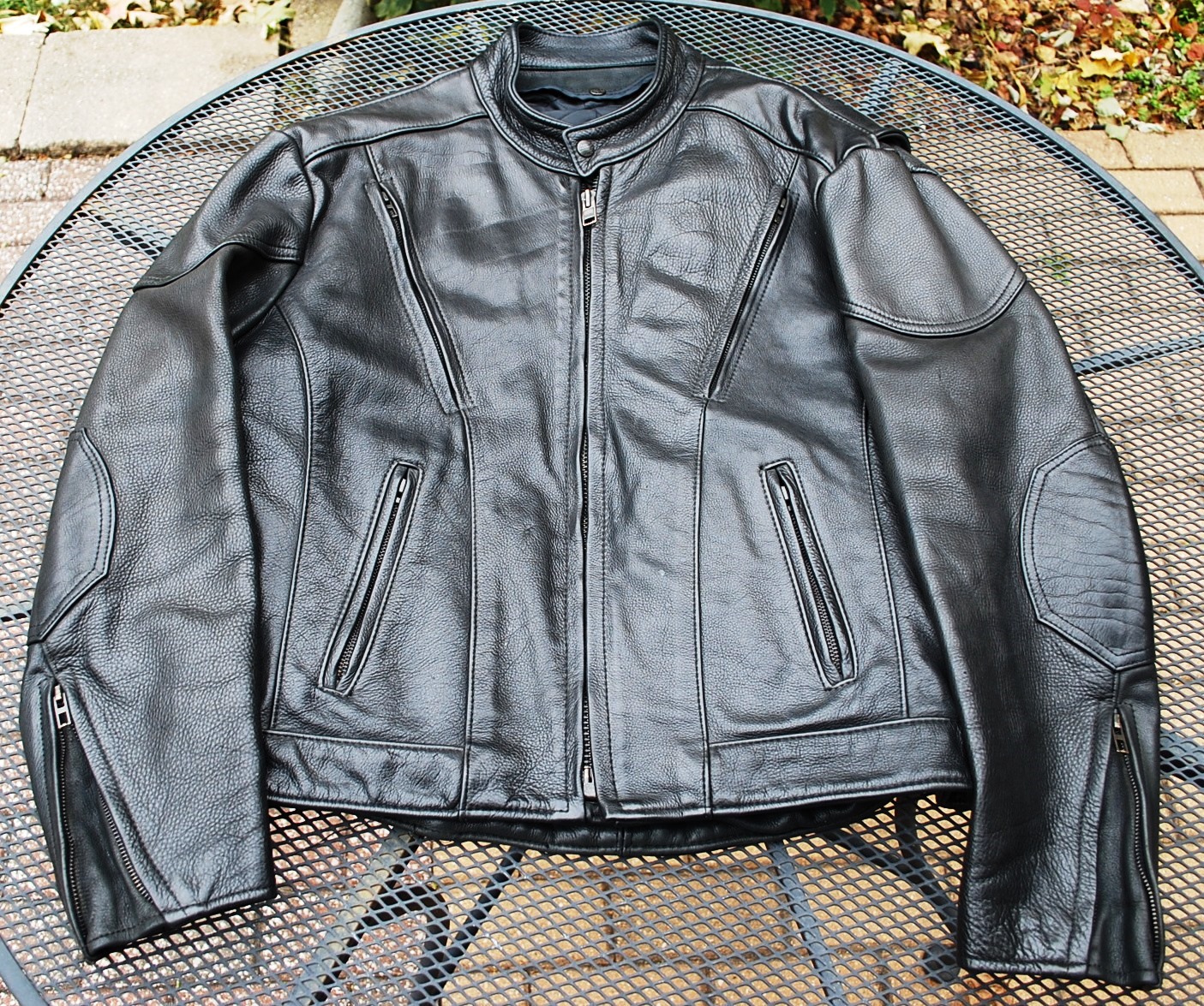 US Made Company Leather Jacket Black 48 XL | The Fedora Lounge