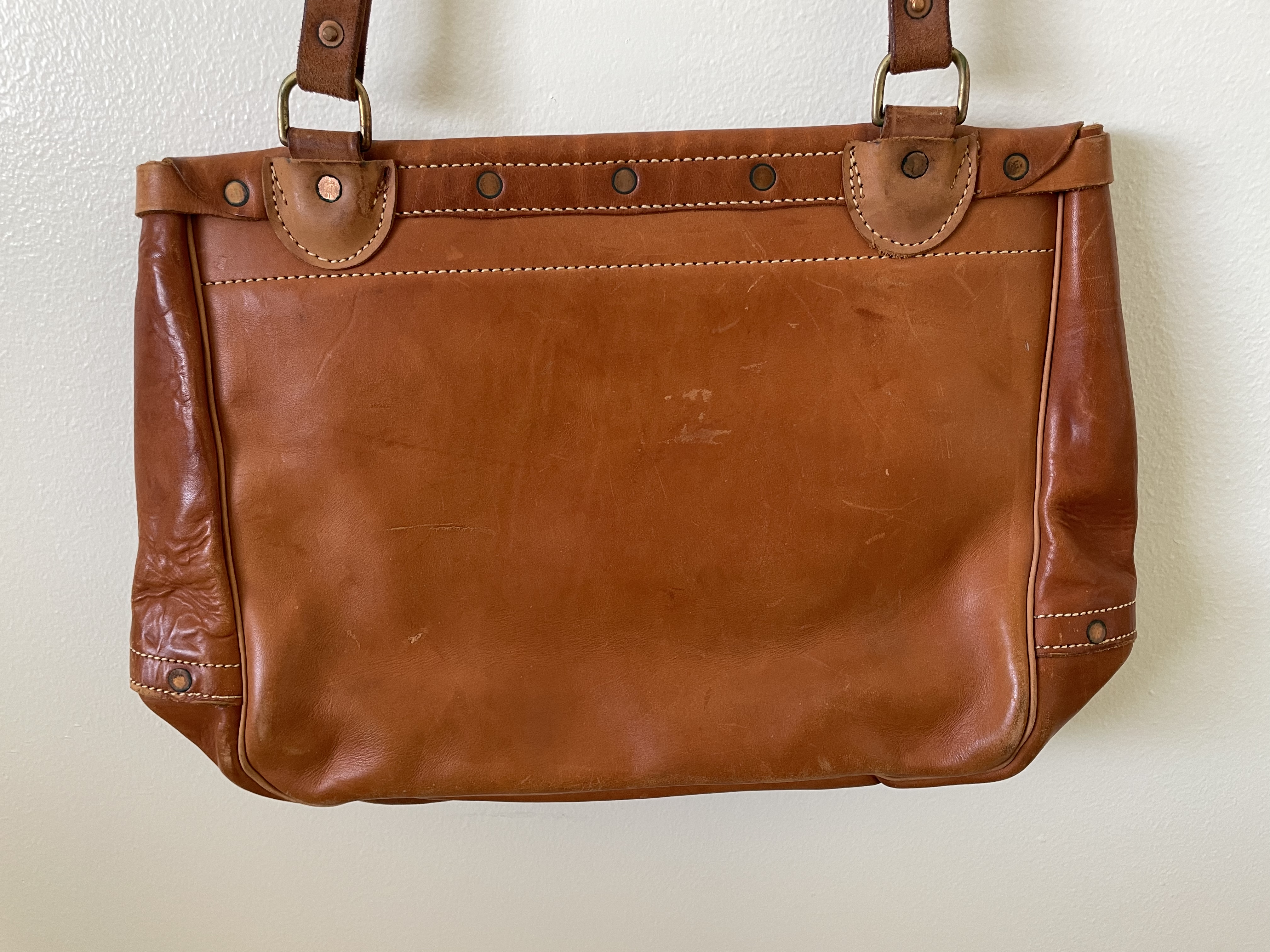 RARE VTG USPS US MAIL Leather Postal Carrier Messenger Bag NOS