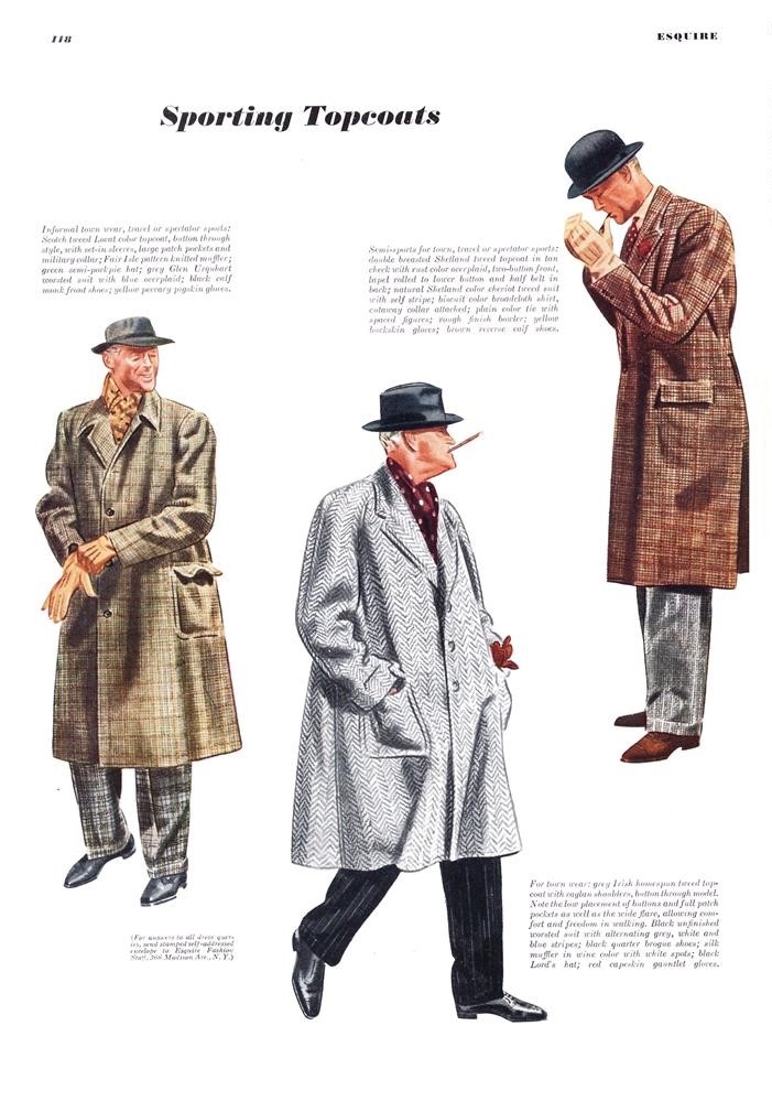 The Fedora Lounge Guide to Esquire Men's Fashion, 1933-1948, By ...