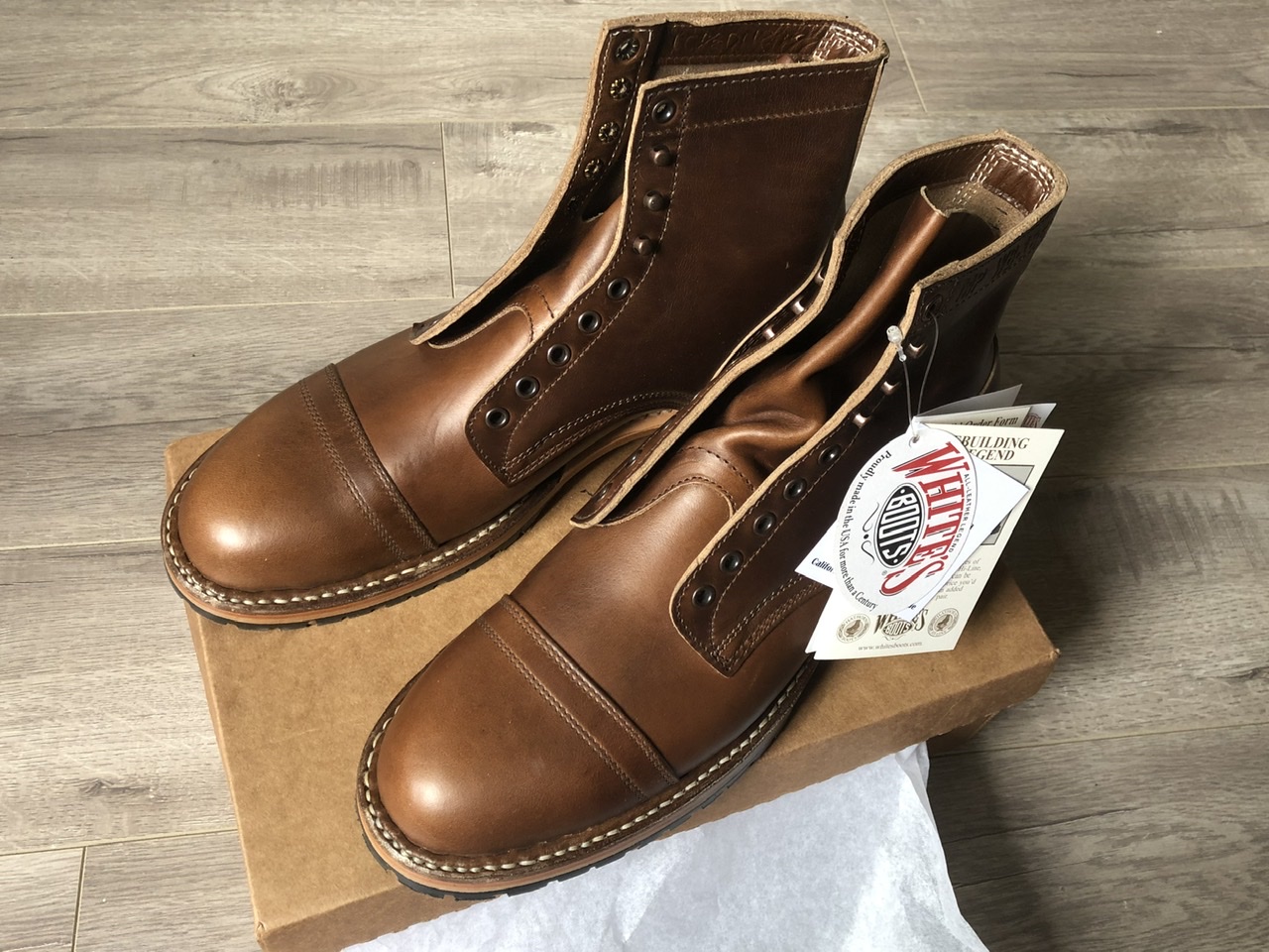 White's Boots - New - British Tan CXL - 10.5D | The Fedora Lounge