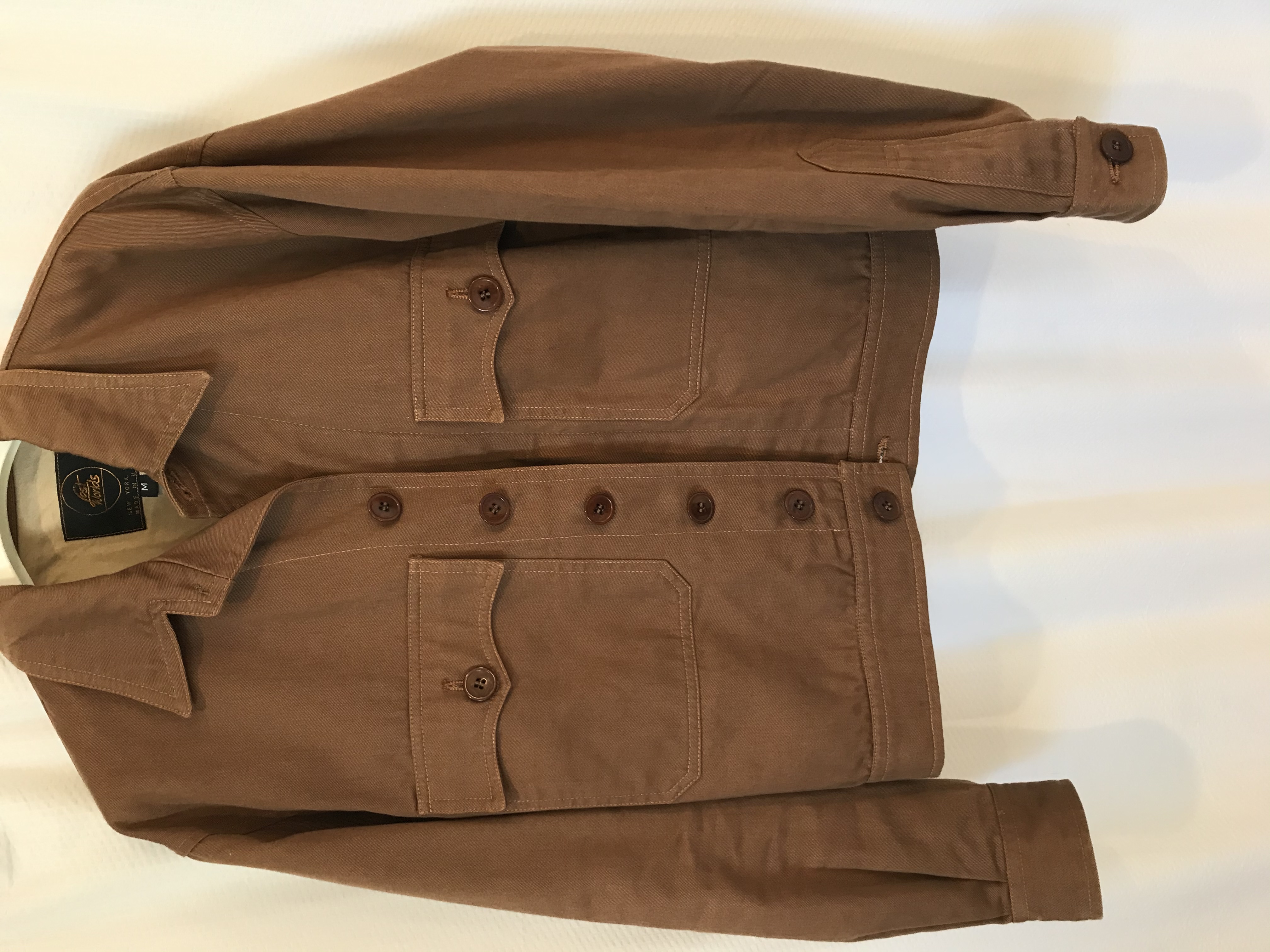 Lost Worlds Cotton ?Roadhouse Short Jacket - Medium | The Fedora Lounge