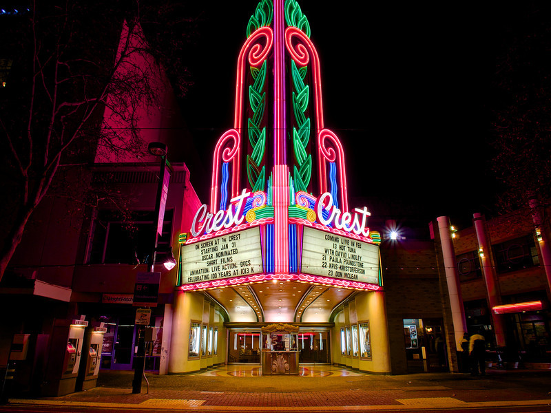 The crest theater Sacramento. 