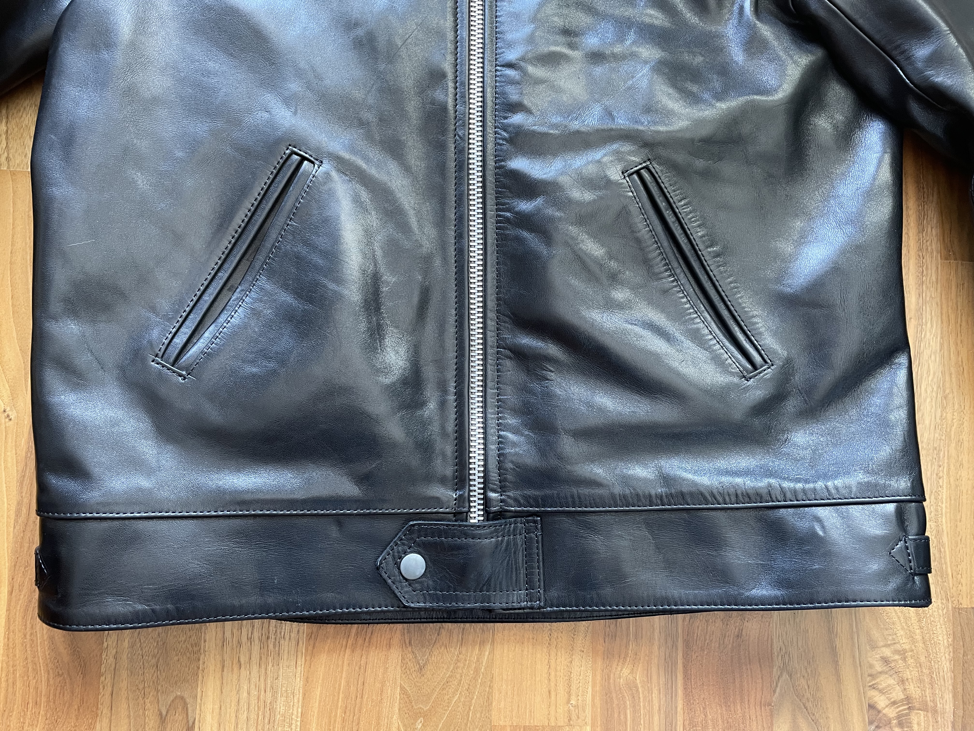 SOLD: Addict Clothes Japan AD-01 Horsehide Center Zip size 44