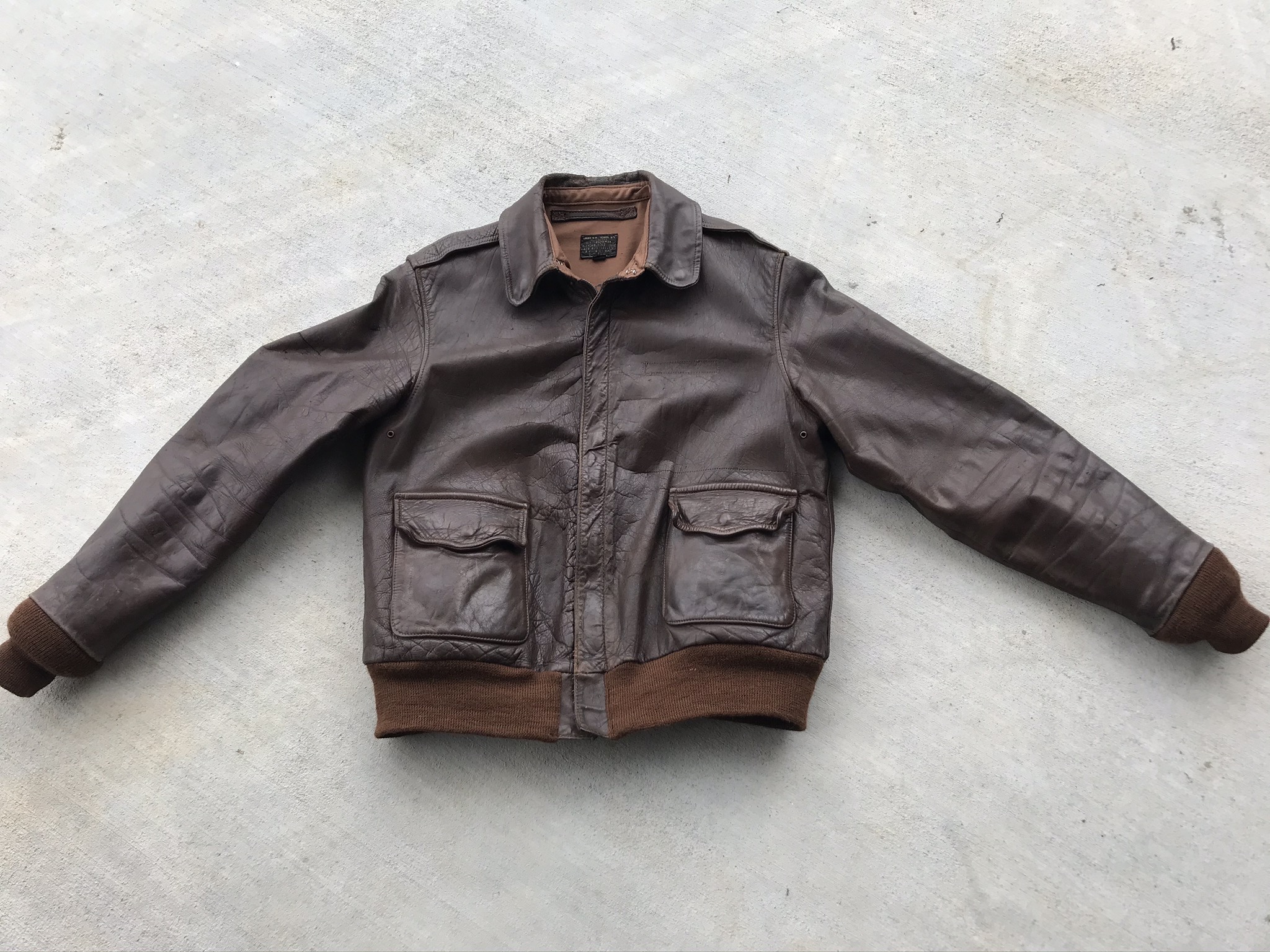 送料無料・名入れ彫刻 THE FEW A-2 PERRY SPORTSWEAR 36 - 通販