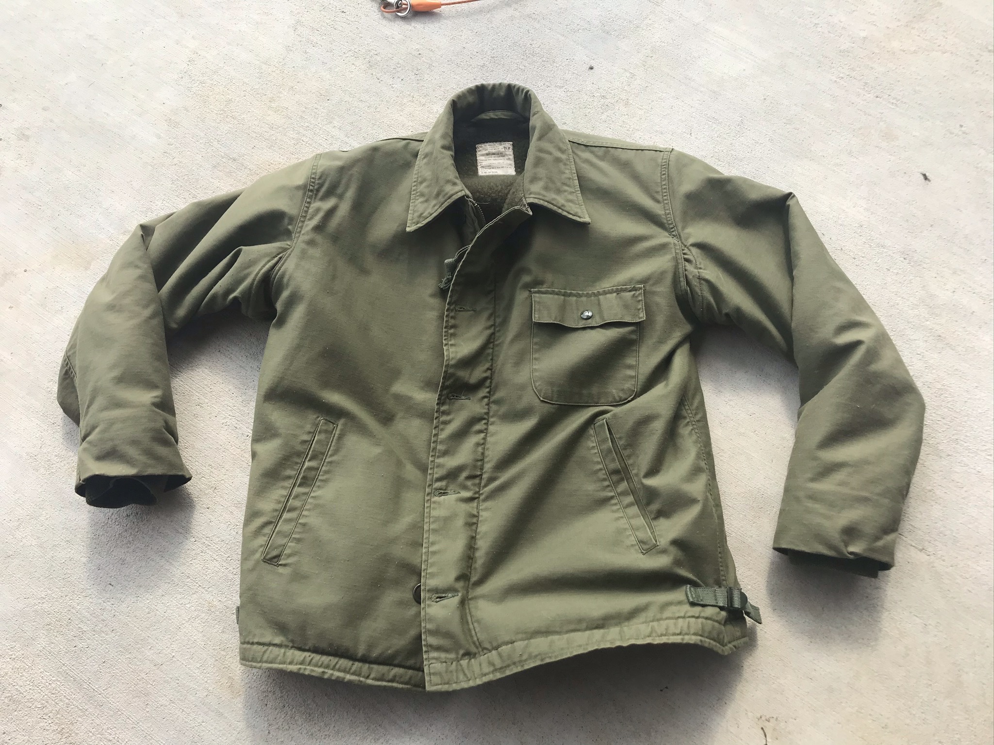 For Sale Original USN A-2 Deck jacket (1974) Size Large 42-44 | The ...
