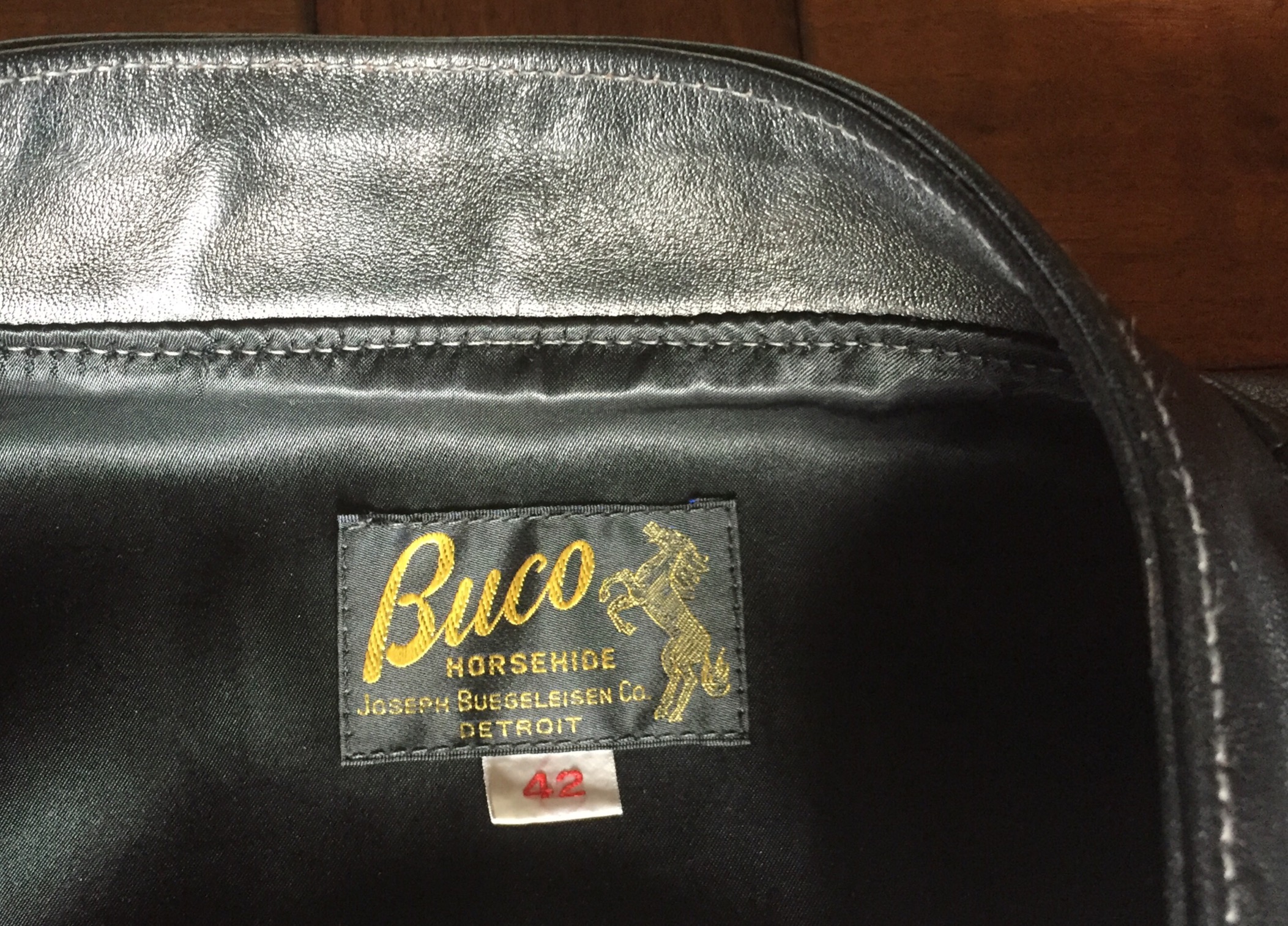 The Real McCoys J-100 Buco Black Sz 42 | The Fedora Lounge