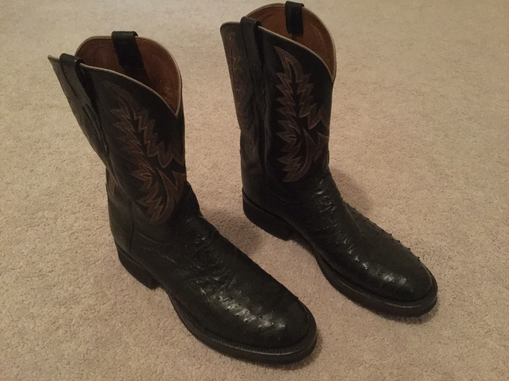 Lucchese 2000 Full Quill Ostrich boots | The Fedora Lounge