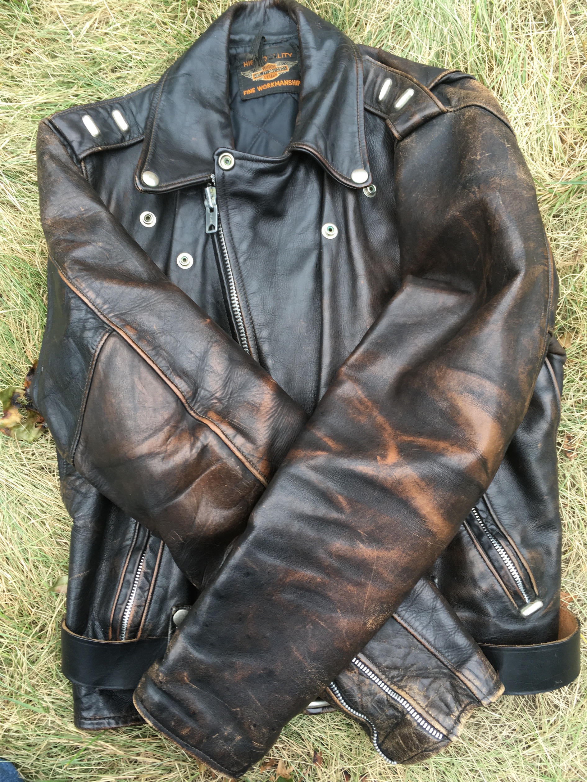 Aged Black Leather 