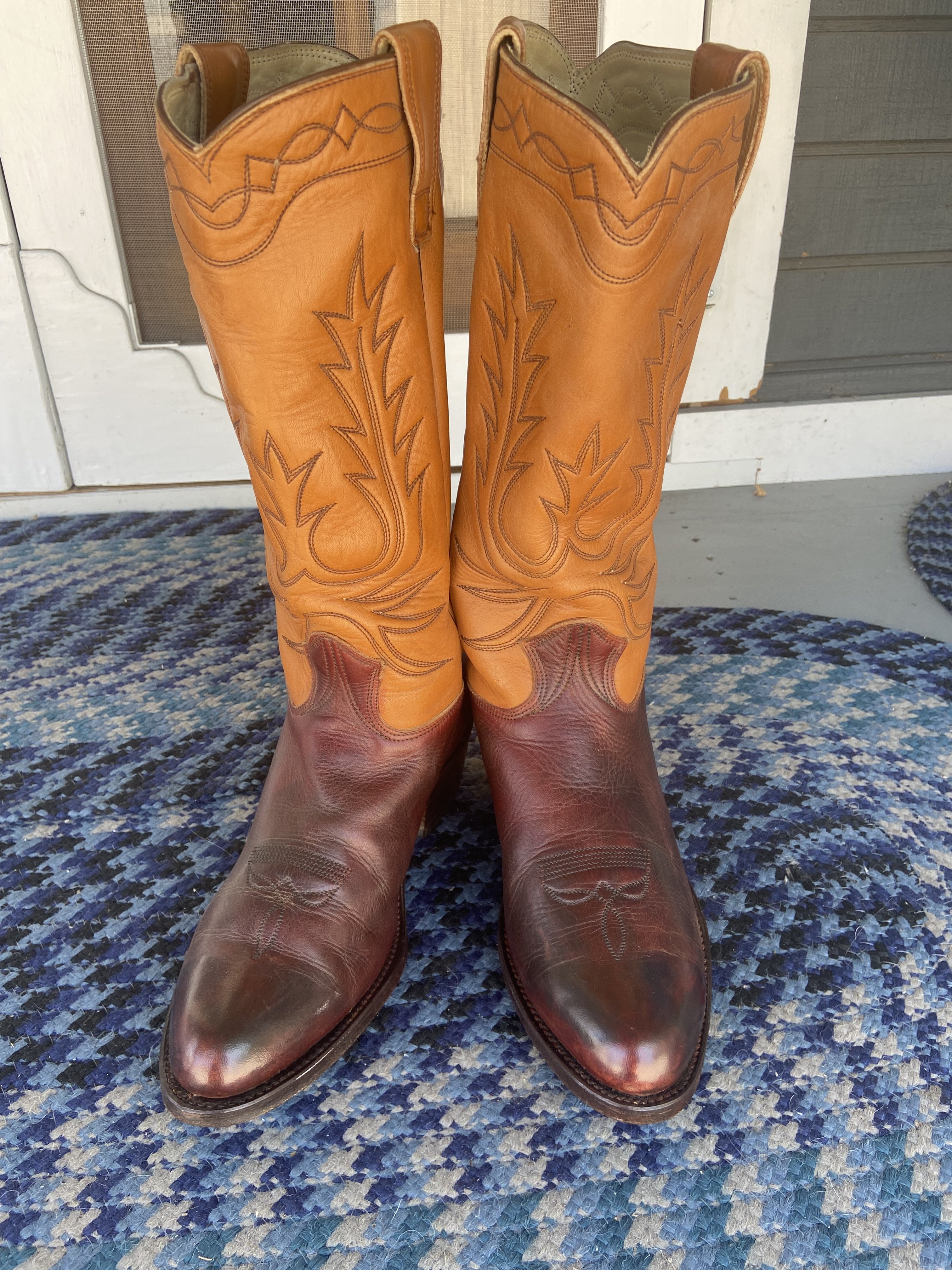 FS STEWART CUSTOM HANDMADE HORSEHIDE COWBOY BOOTS 10D The Fedora Lounge
