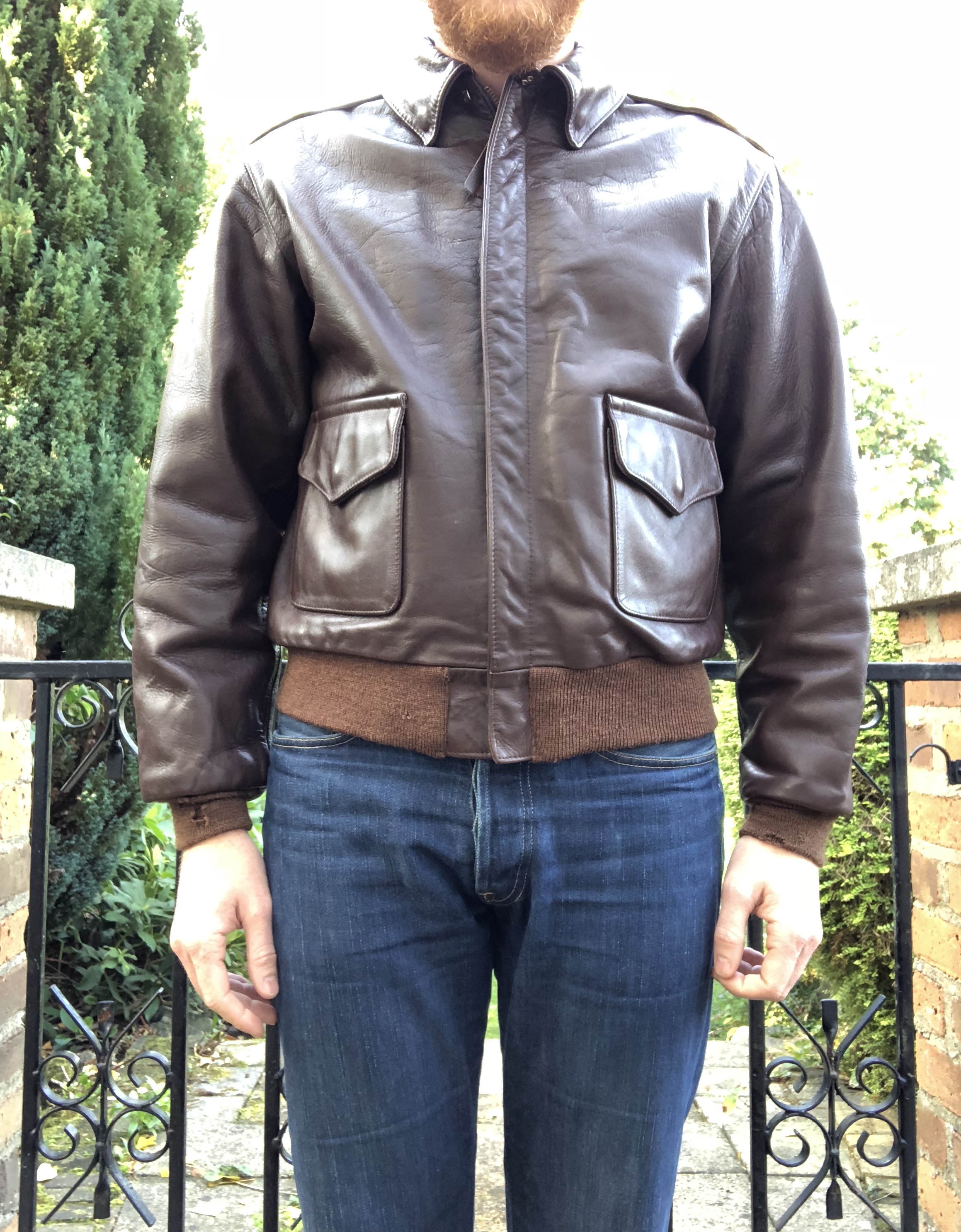 Eastman A-2 Flight Jacket - sizing fit pics - 38 or 40? | The Fedora Lounge