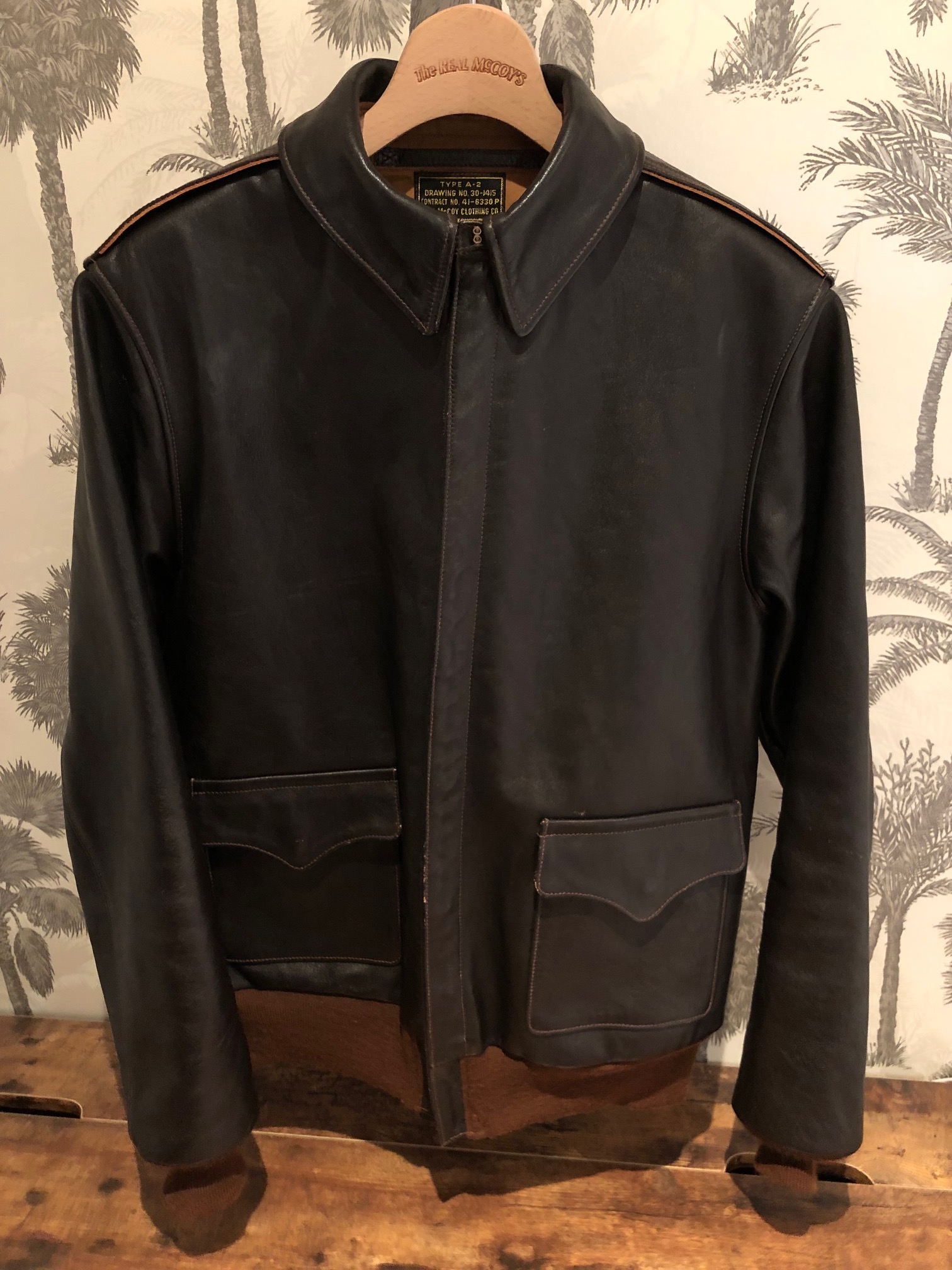 FS: The Real Mccoy's Type A-2 Real McCoy MFG CO Leather Jacket Size 42 ...