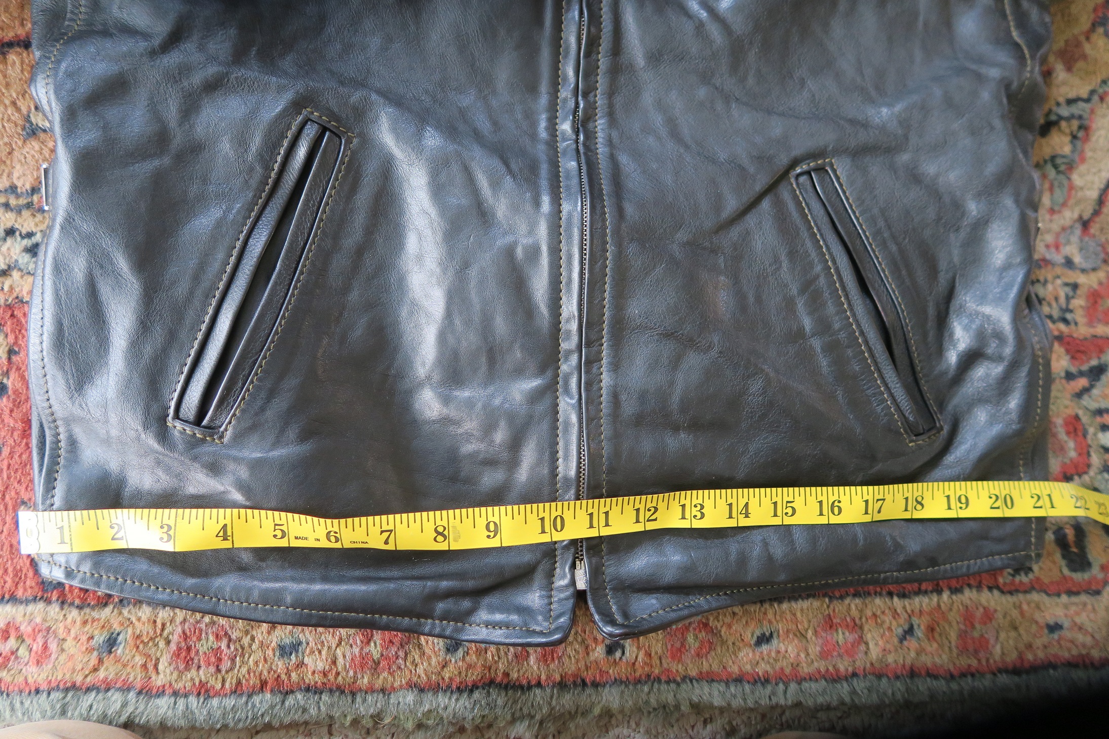 LVC 1930s Half Belt in blue leather