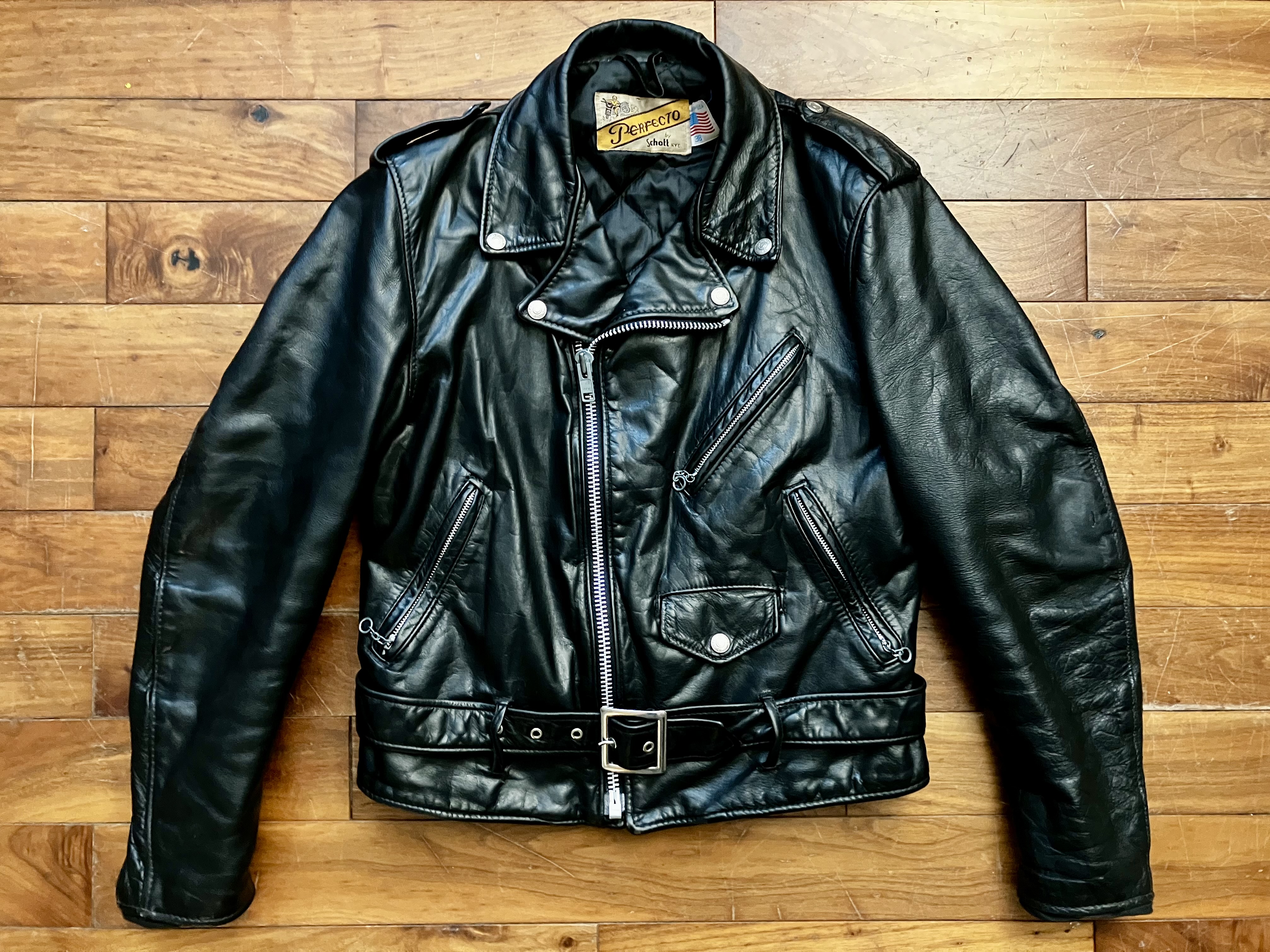 F.S. 80s Schott Perfecto 118 Size 38 £130 | The Fedora Lounge