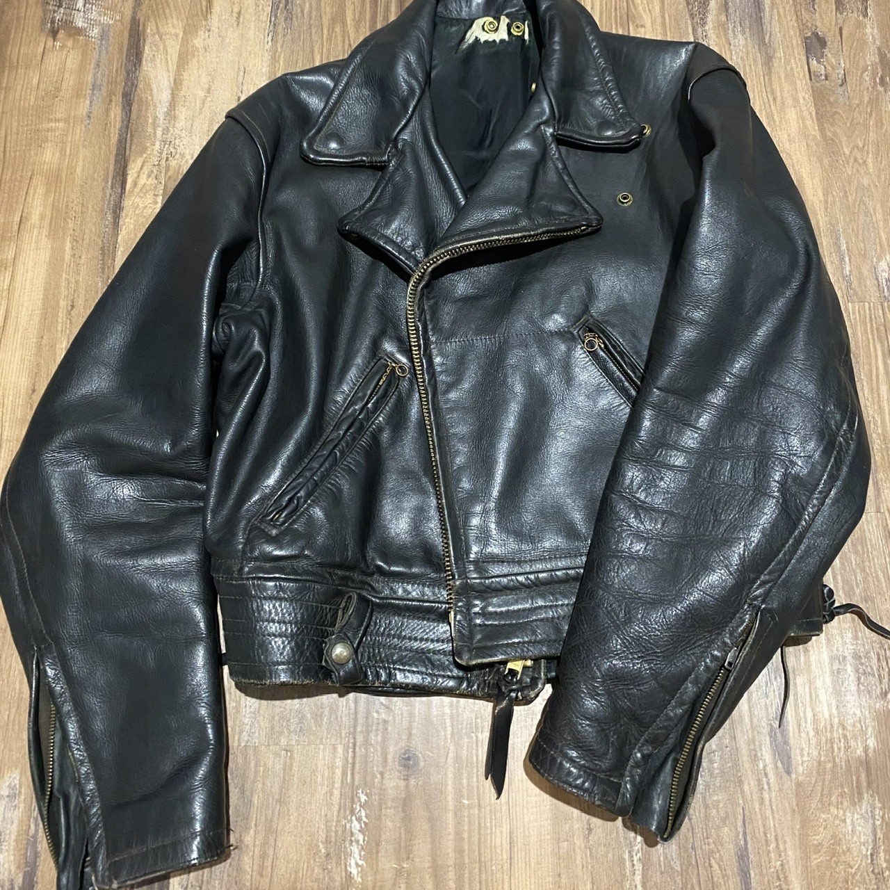 FS: Early Cal LAPD Thick and Heavy Horsehide L, with black mouton ...