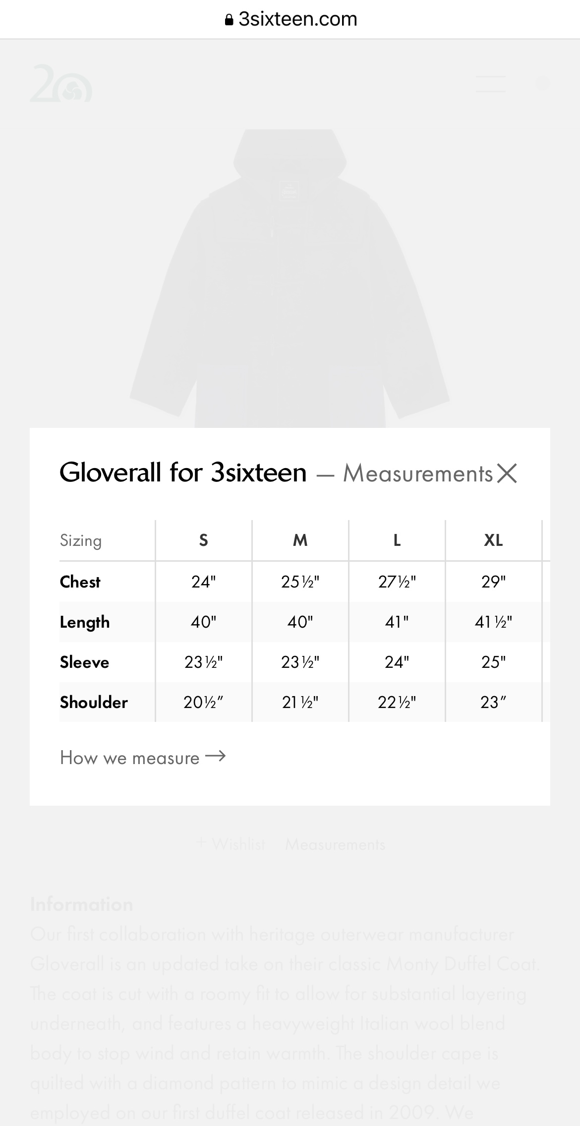 Gloverall sizing 2025