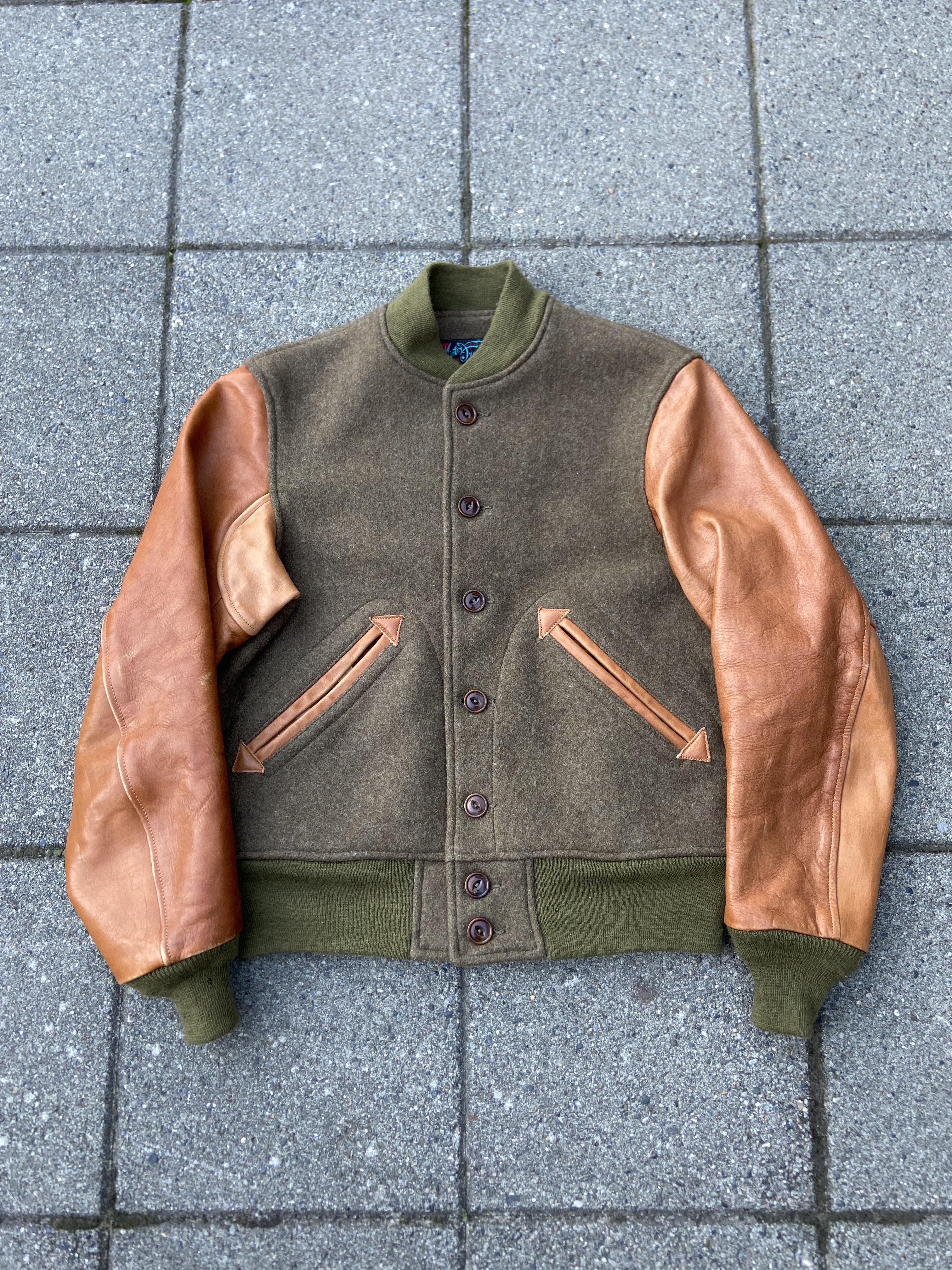 Mister Freedom x Sugar Cane Headquarters Wool & Leather Varsity