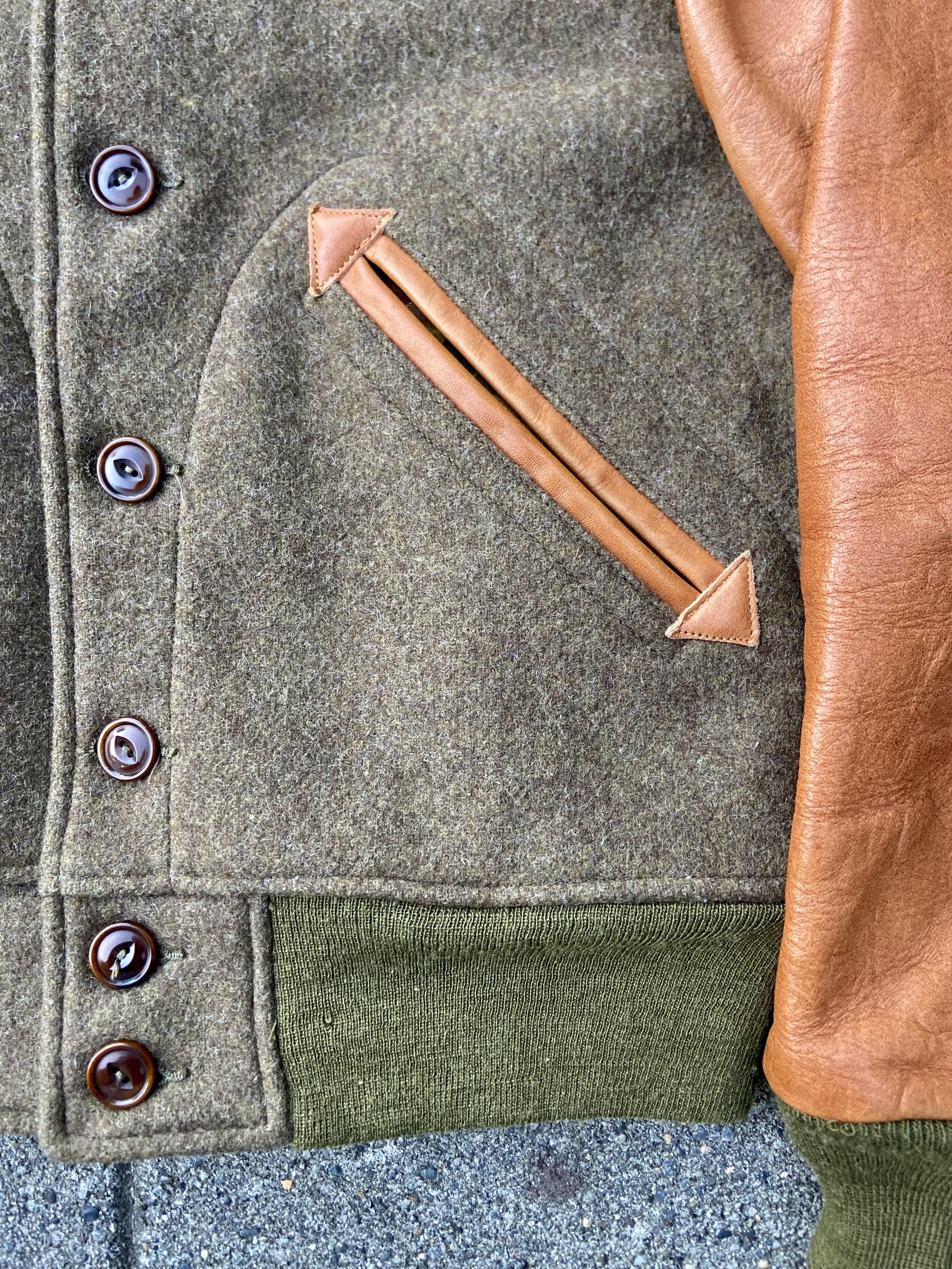Mister Freedom x Sugar Cane Headquarters Wool & Leather Varsity