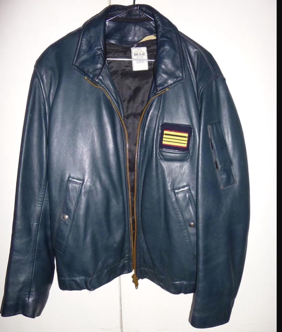 70s French pilot leather jkt ヴィンテージ 新品/取寄品 www.baumarkt