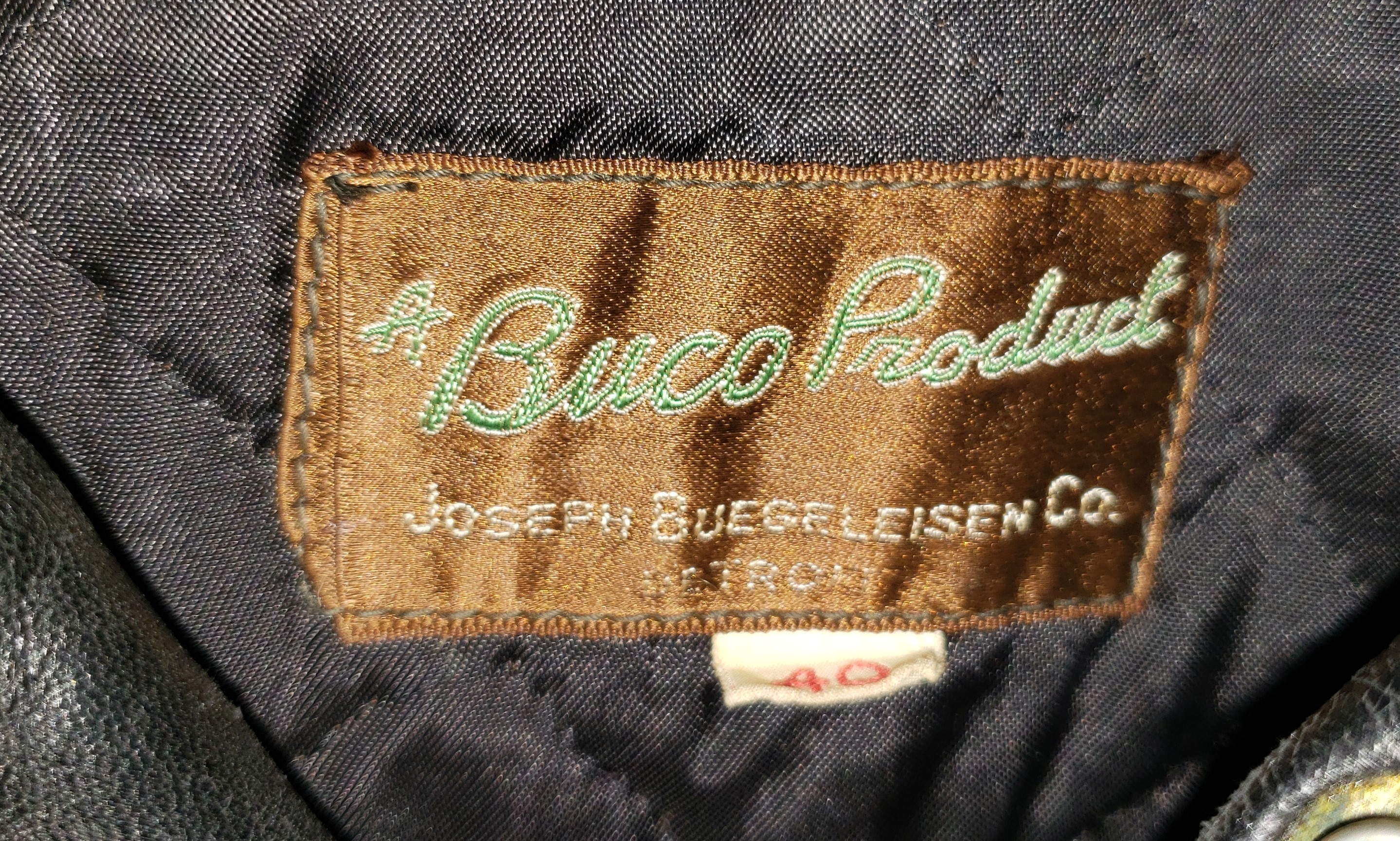 Vintage Buco Jacket 1940's Label J-24 Style ? Age? Value? Help 