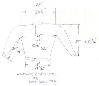 Leather Coats A-2 size 38R measurements0001.jpg
