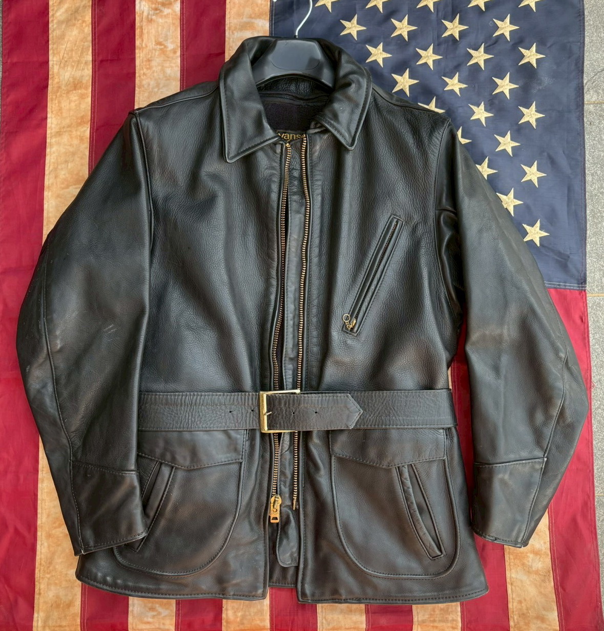 FS: 42 VANSON MODEL J CAR COAT 90s VINTAGE OLD TALON ZIPPER | The