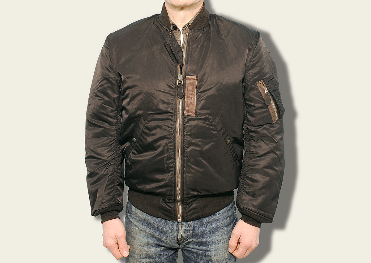 Buzz Rickson William Gibson Tailored-Cut MA-1 Jacket, Black | The ...