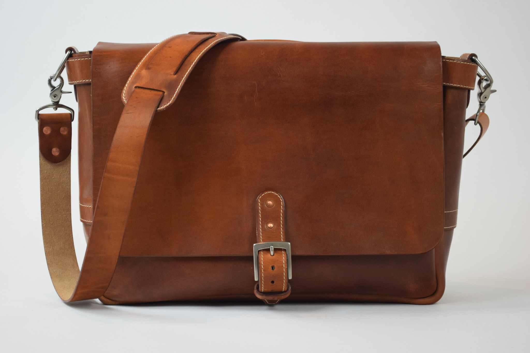 Early 1950s leather satchel | The Fedora Lounge