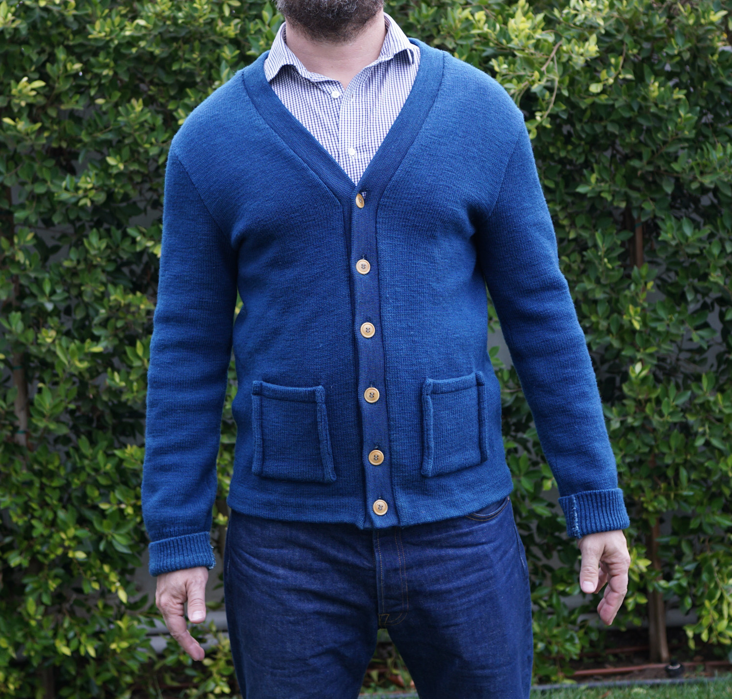 Mister Freedom Campus Cardigan Sweater in Indigo - Size XL | The Fedora ...