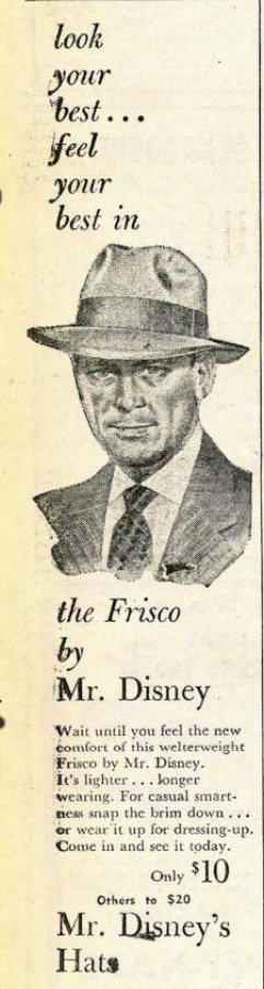 Mr. Disney Frisco Ad 1951.JPG
