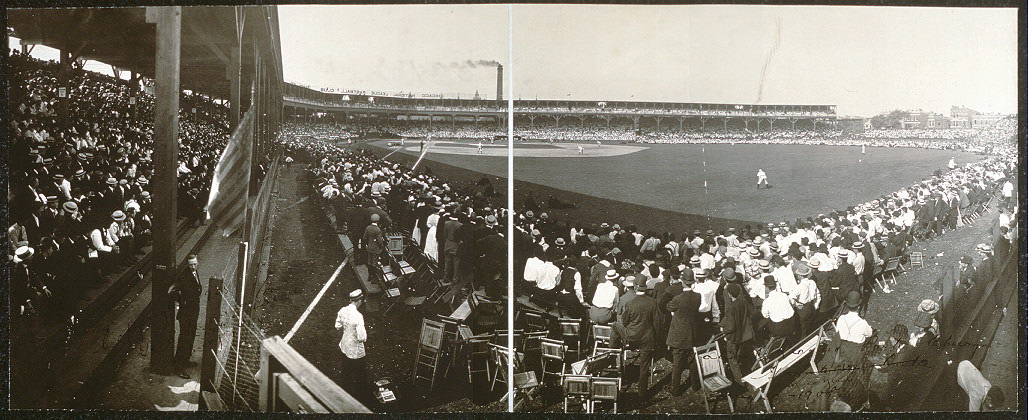 National League Park, Chicago, Cubs vs. Giants, Aug. 30, 1908.jpg