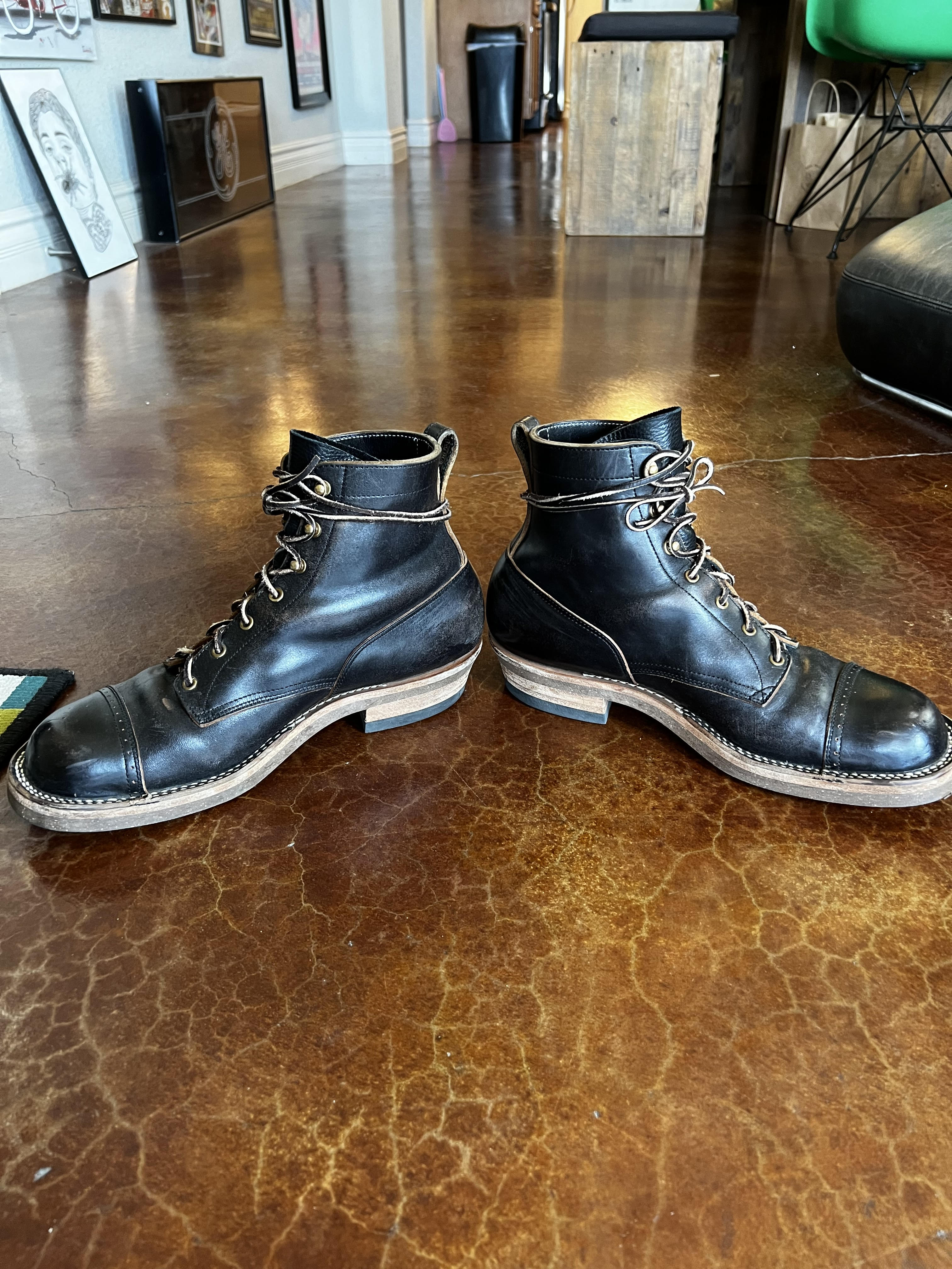 FS: Rolling Dub Trio Roots Boot in black horse butt sz 12