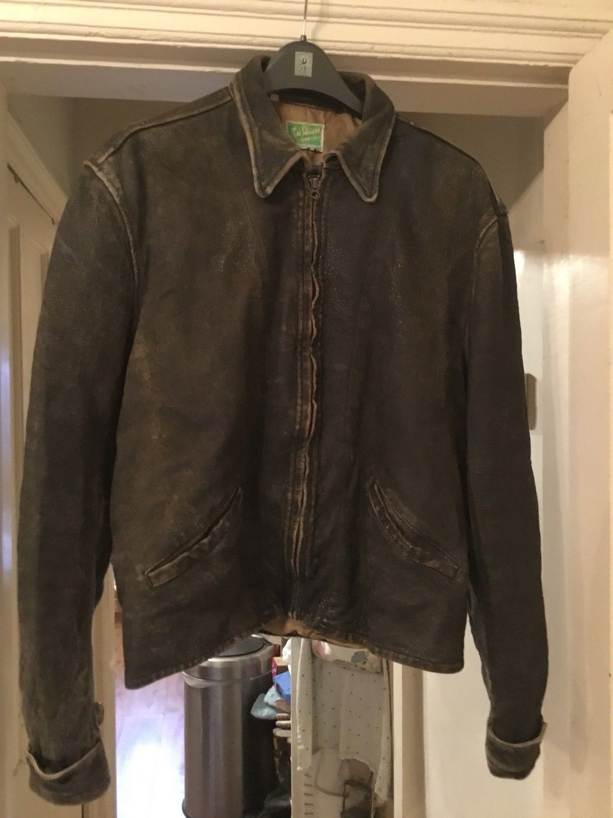 levi's vintage clothing 1930s menlo leather jacket