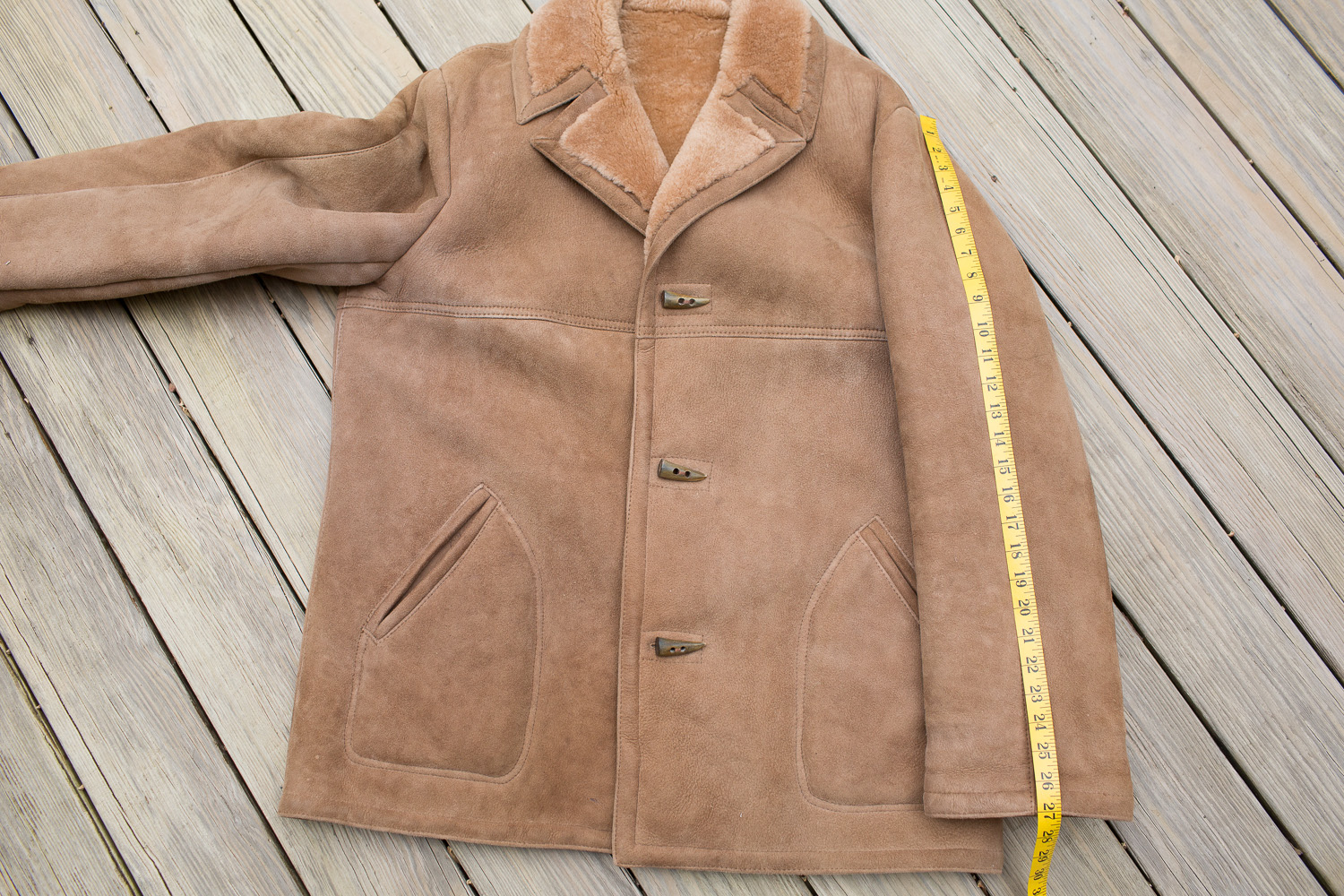 Sawyer Supreme Quality Shearling coat size 46 | The Fedora Lounge