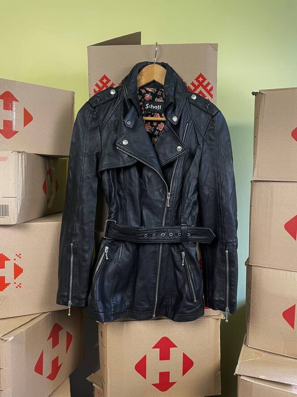 Schott Bros NYC women's Leather Jacket 01.jpg