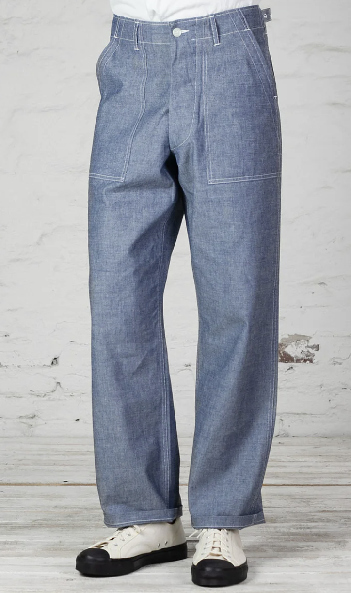 WTB: The Real McCoy's Utility Trousers Chambray Sz. 34 | The