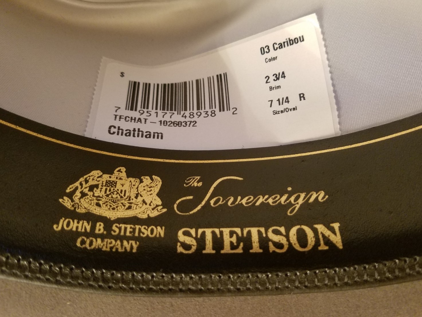 Stetson Chatham 7 1/4 in Caribou (NEW) 2 3/4 brim $100 OBO | The Fedora ...