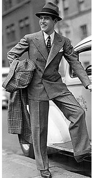 Mens dented 1950s Suit