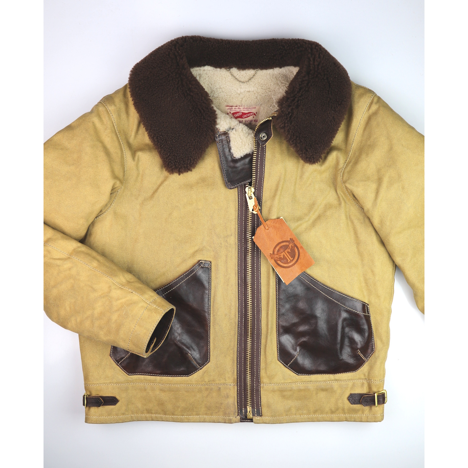 Thedi Civilian B-3 Canvas and Shearling 7VB front.jpg