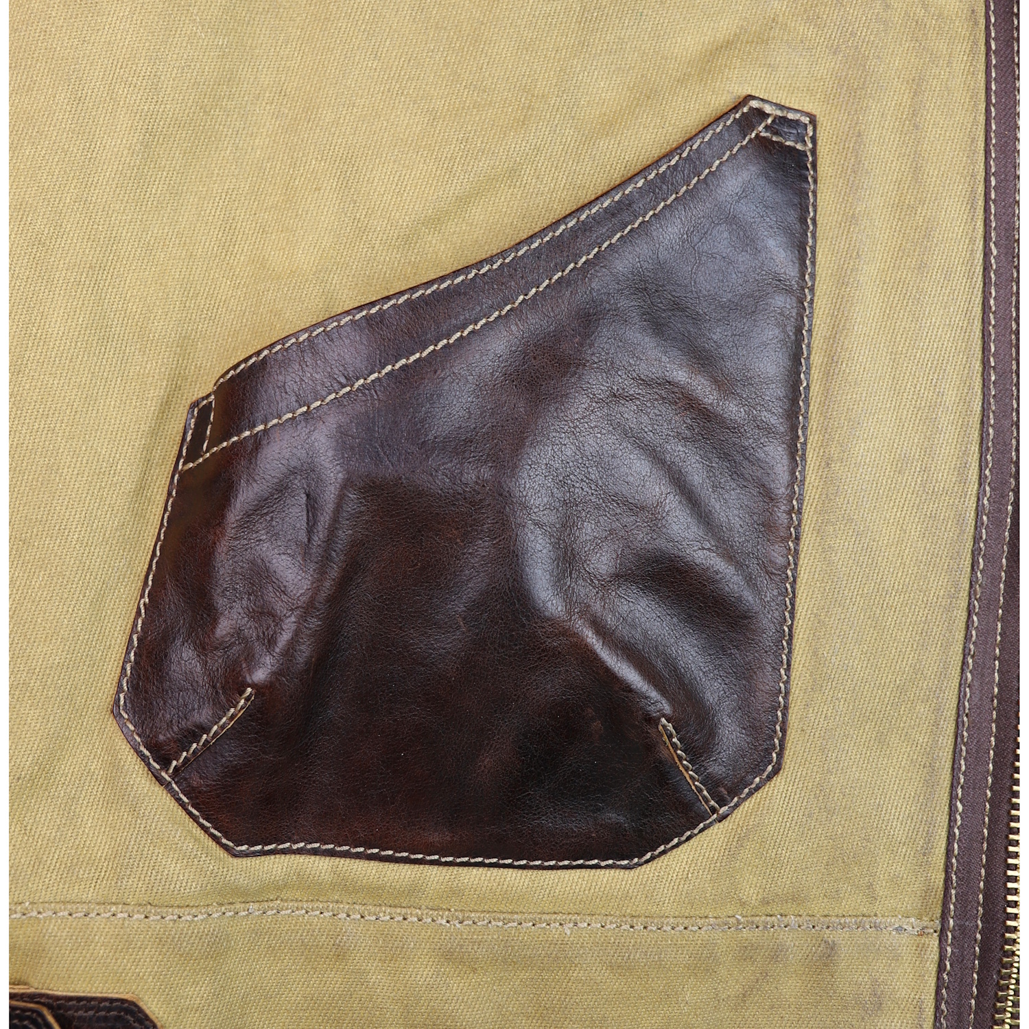 Thedi Civilian B-3 Canvas and Shearling 7VB patch pocket.jpg