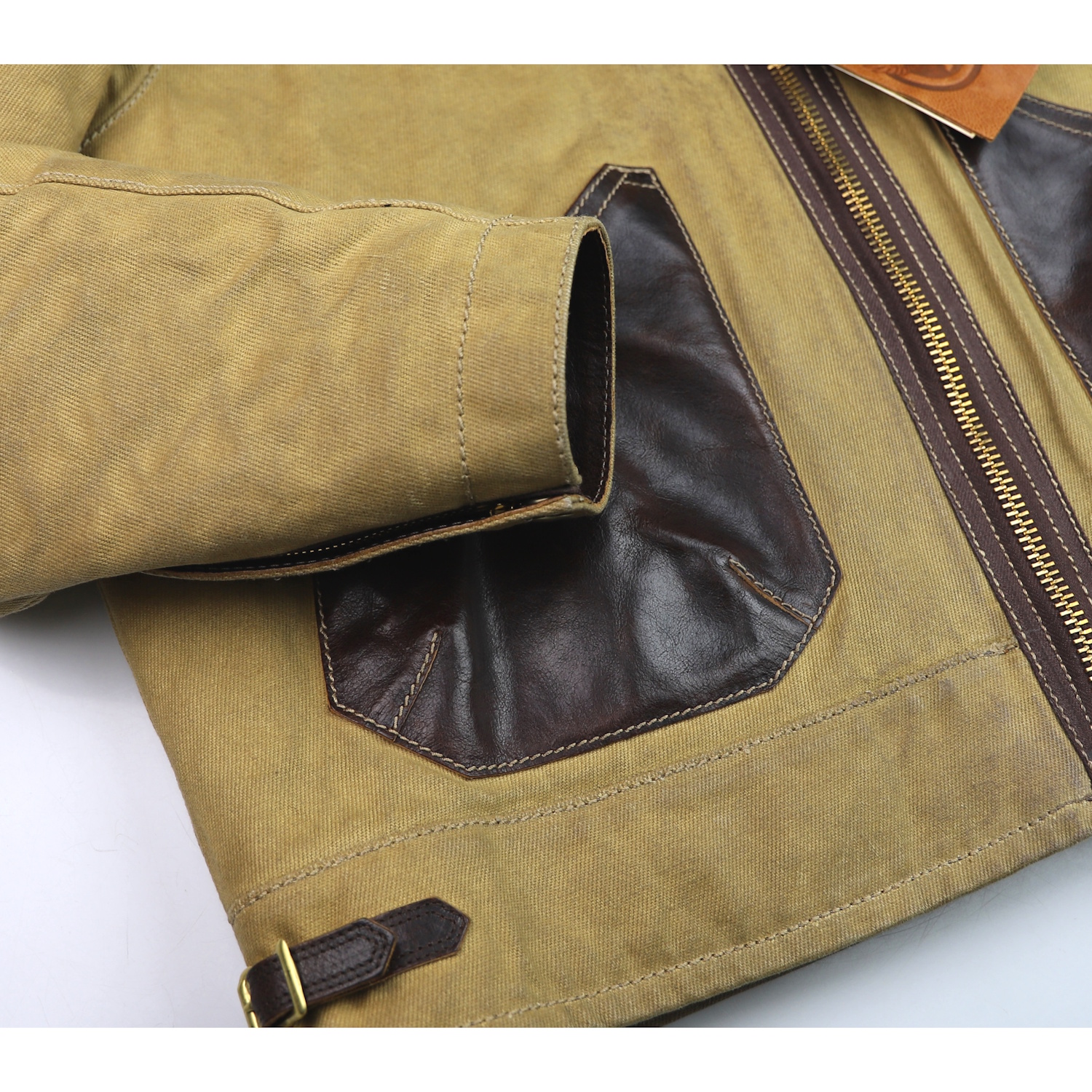 Thedi Civilian B-3 Canvas and Shearling 7VB sleeve cuff.jpg
