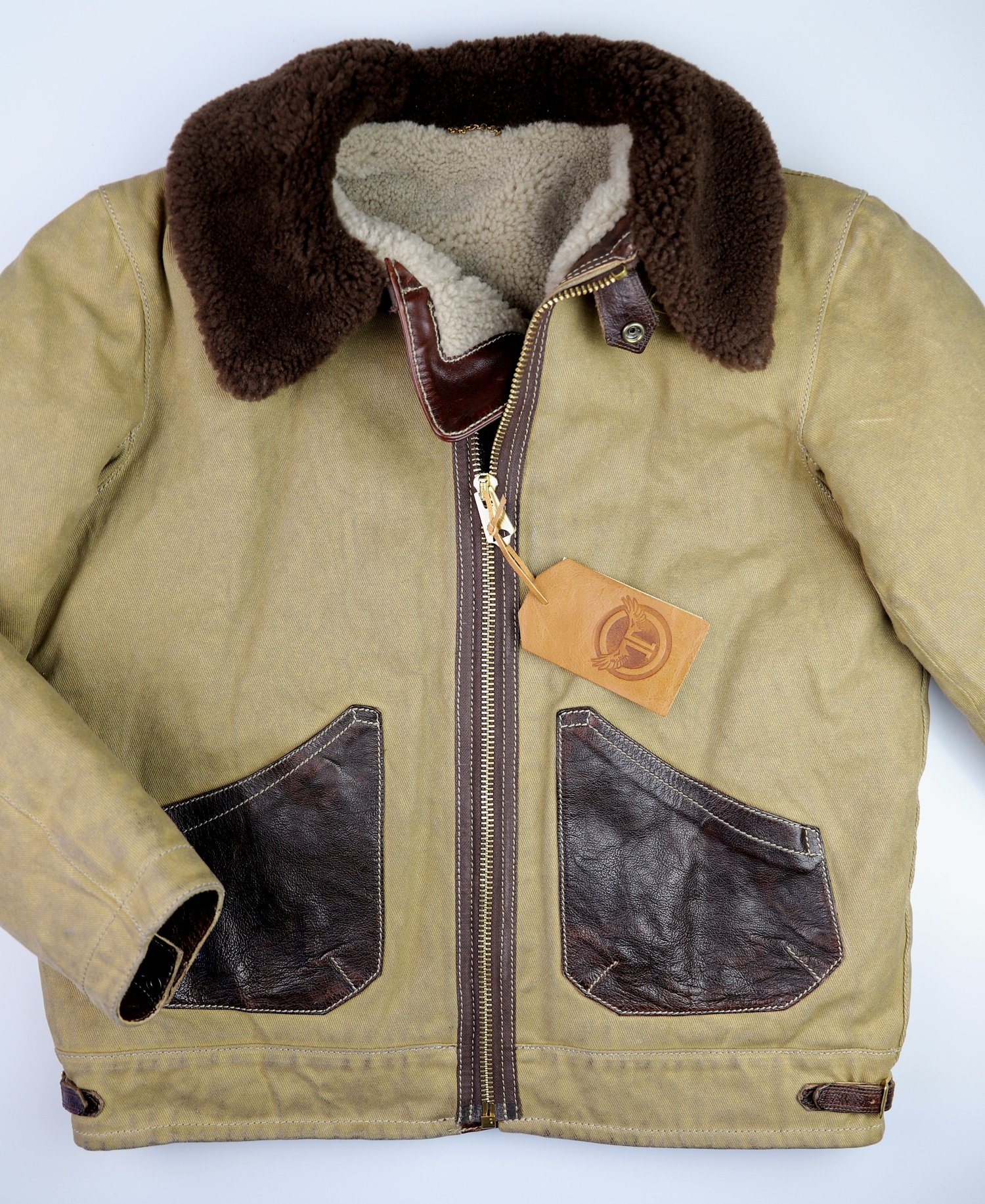 Thedi Civilian B-3 Canvas and Shearling front.jpg