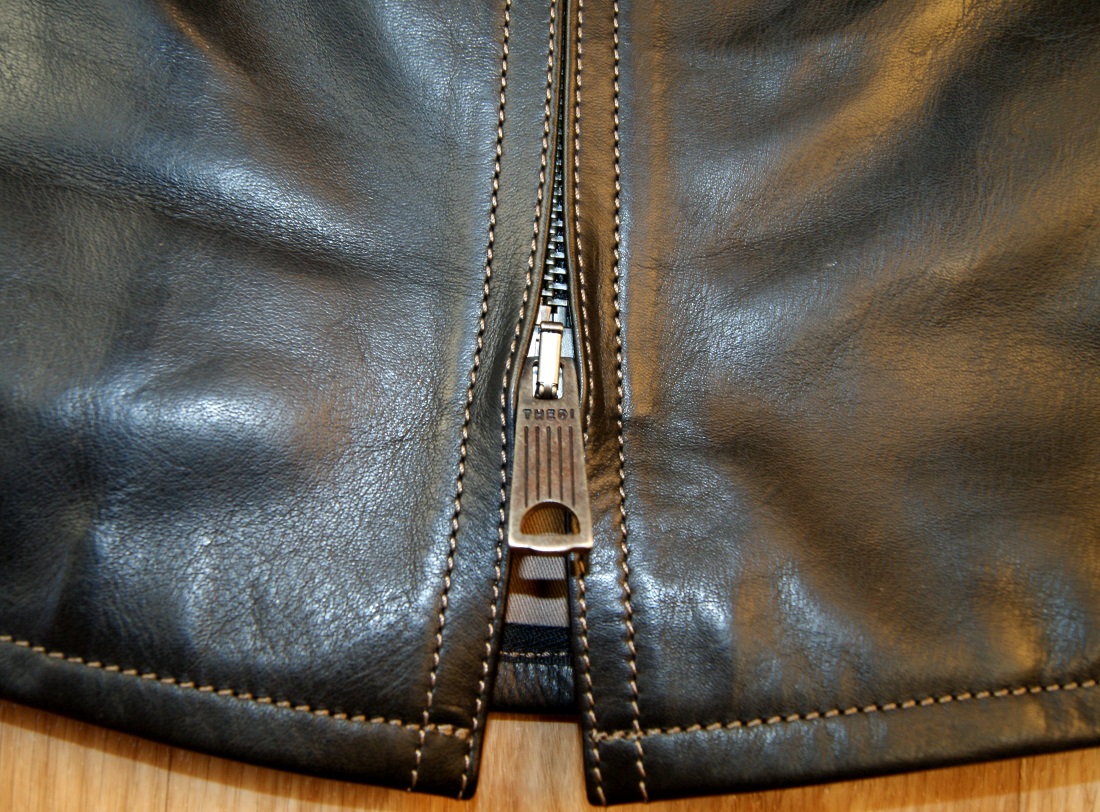 Thedi Custom Phenix Black Horsehide bottom zipper.jpg