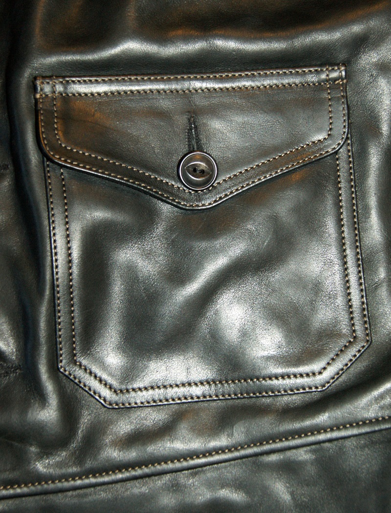 Thedi custom Shawl Collar Black Cowhide 4XL patch pocket.jpg