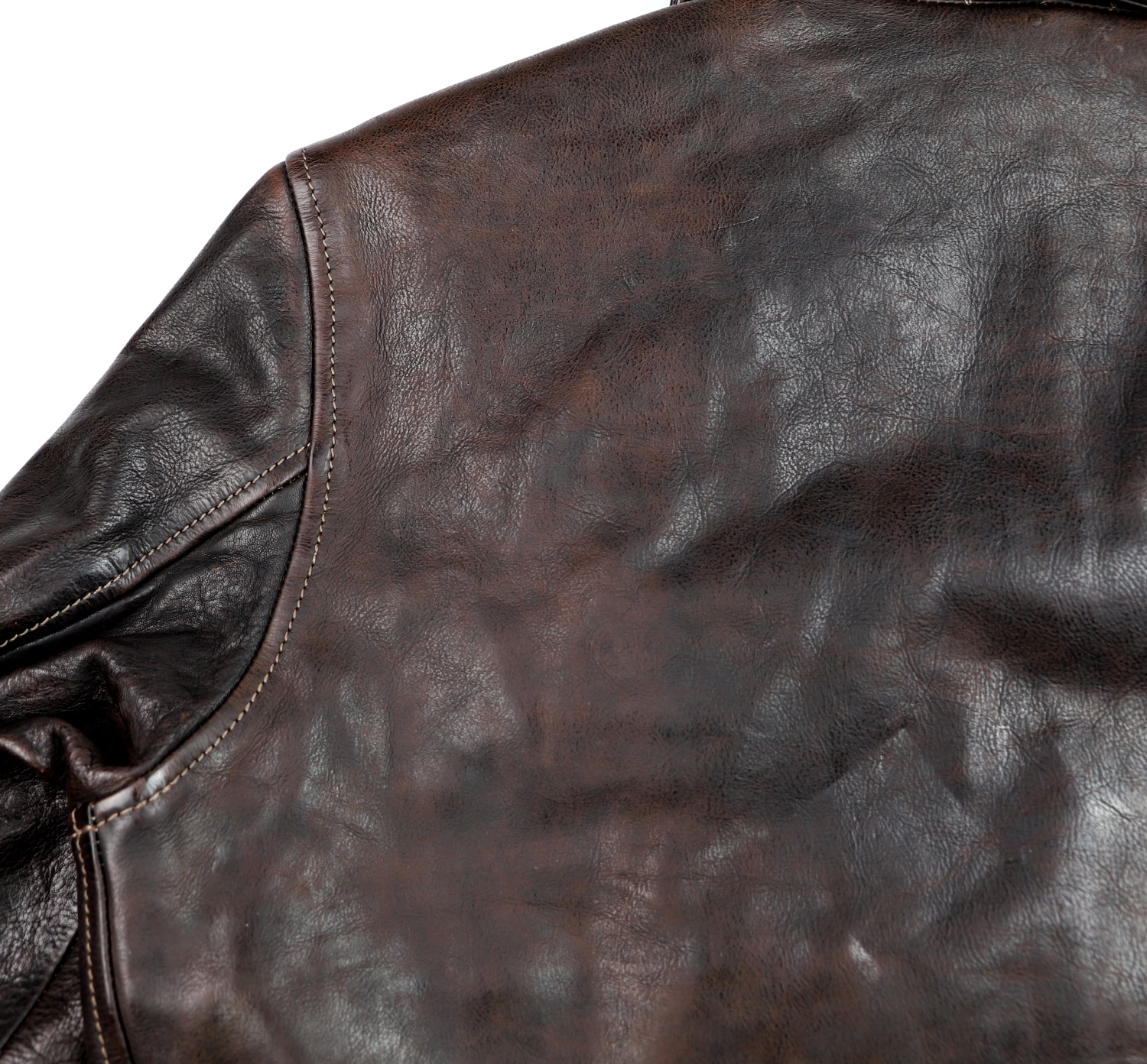 Thedi Markos Zip-Up Shawl Collar Brown Canneto Cowhide L1 upper back.jpg