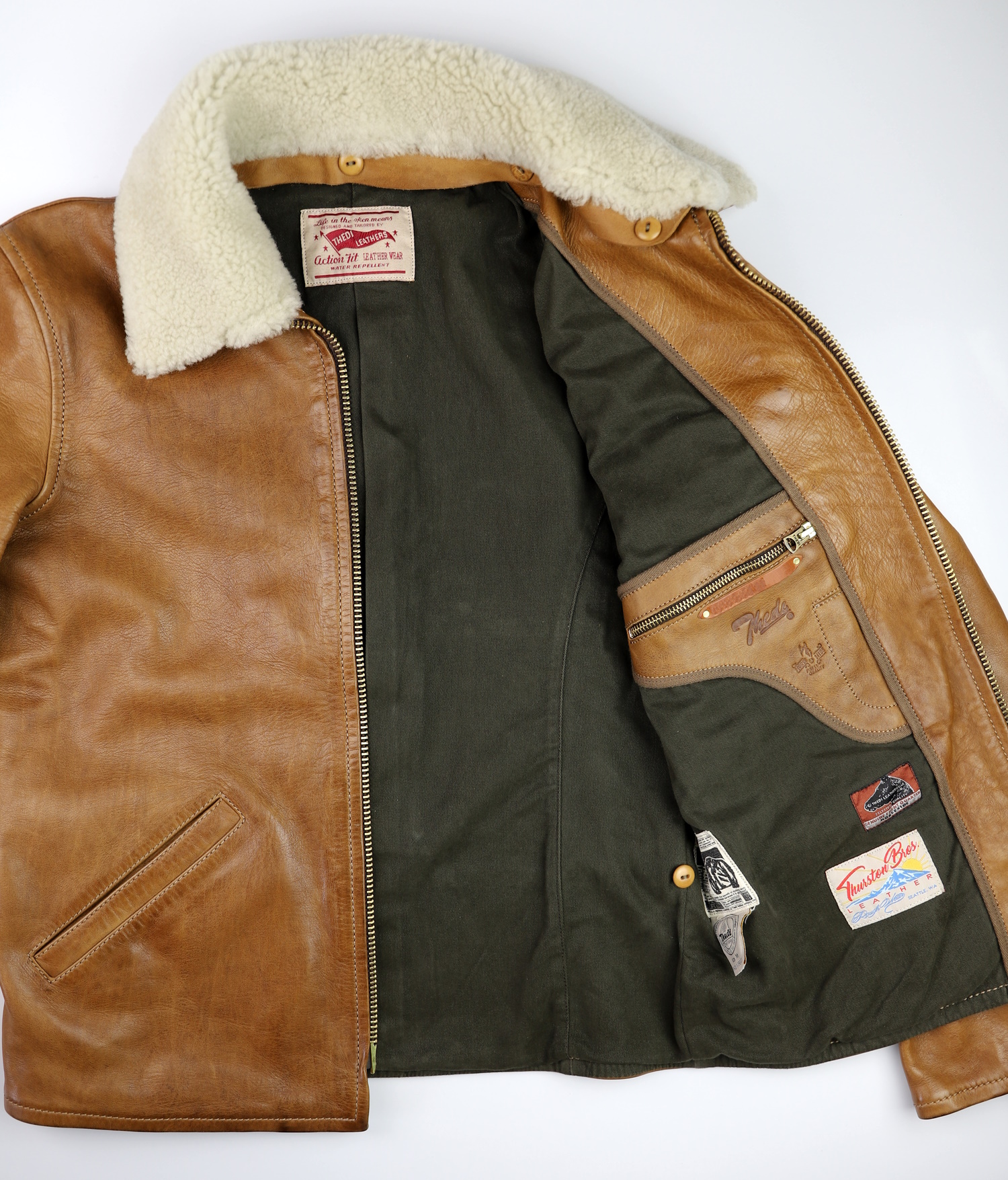 Thedi Memphis Undyed Bruciato Horsehide FP2 olive cotton lining.jpg