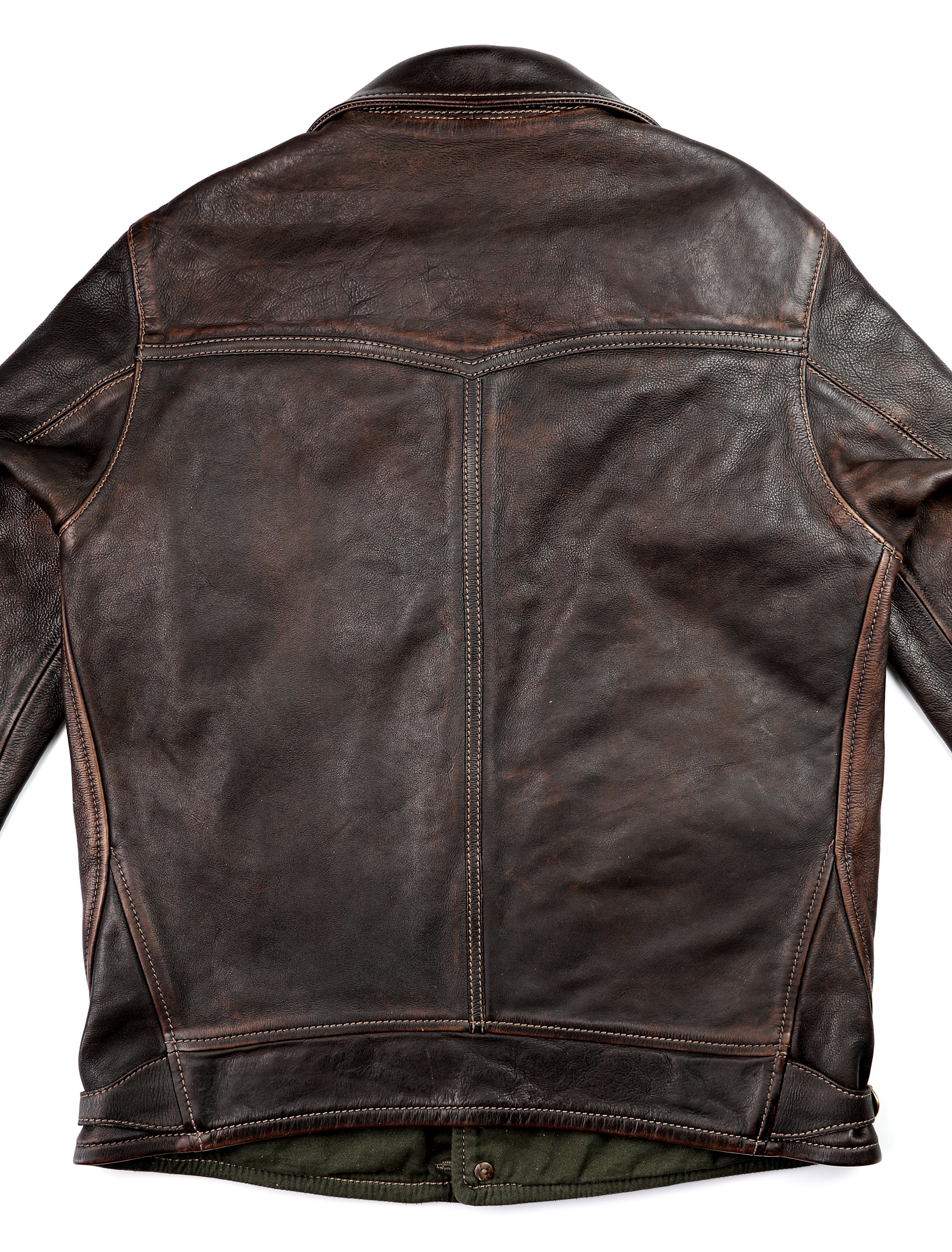 Thedi Niko Button-Up Hand-Dyed Brown Cowhide JG1 back.jpg