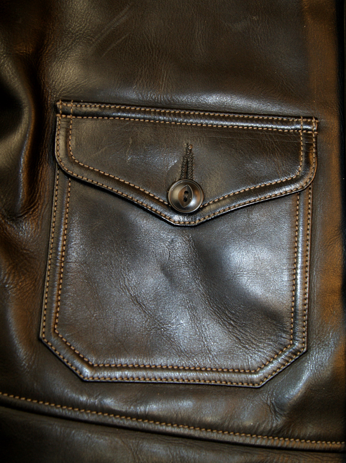 Thedi Shawl Collar Black Cowhide 9YG patch pocket.jpg